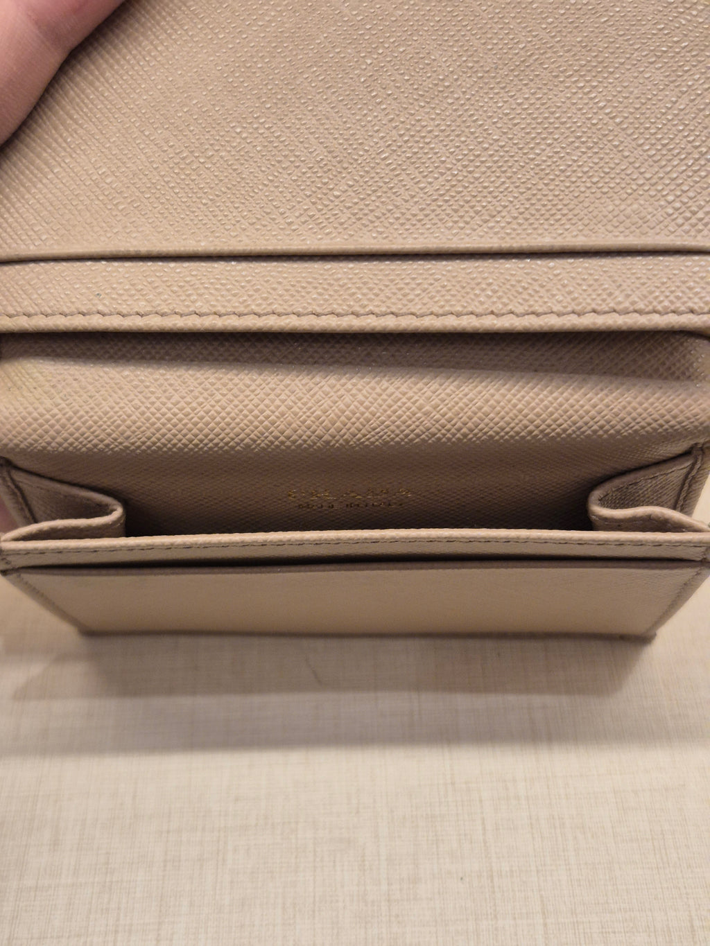 Prada Card Wallet Cameo