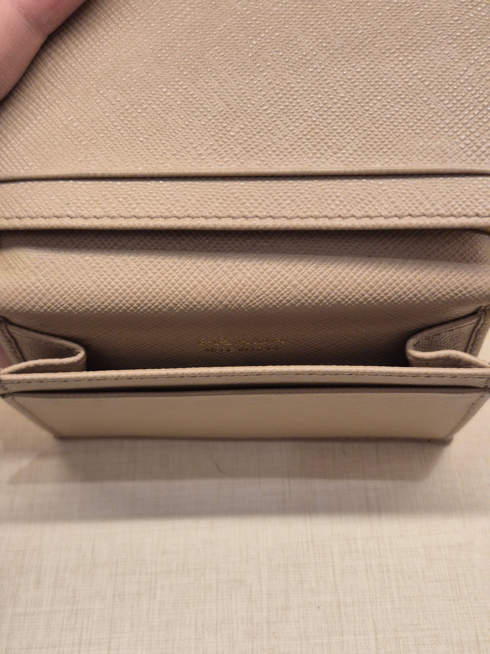Prada Card Wallet Cameo