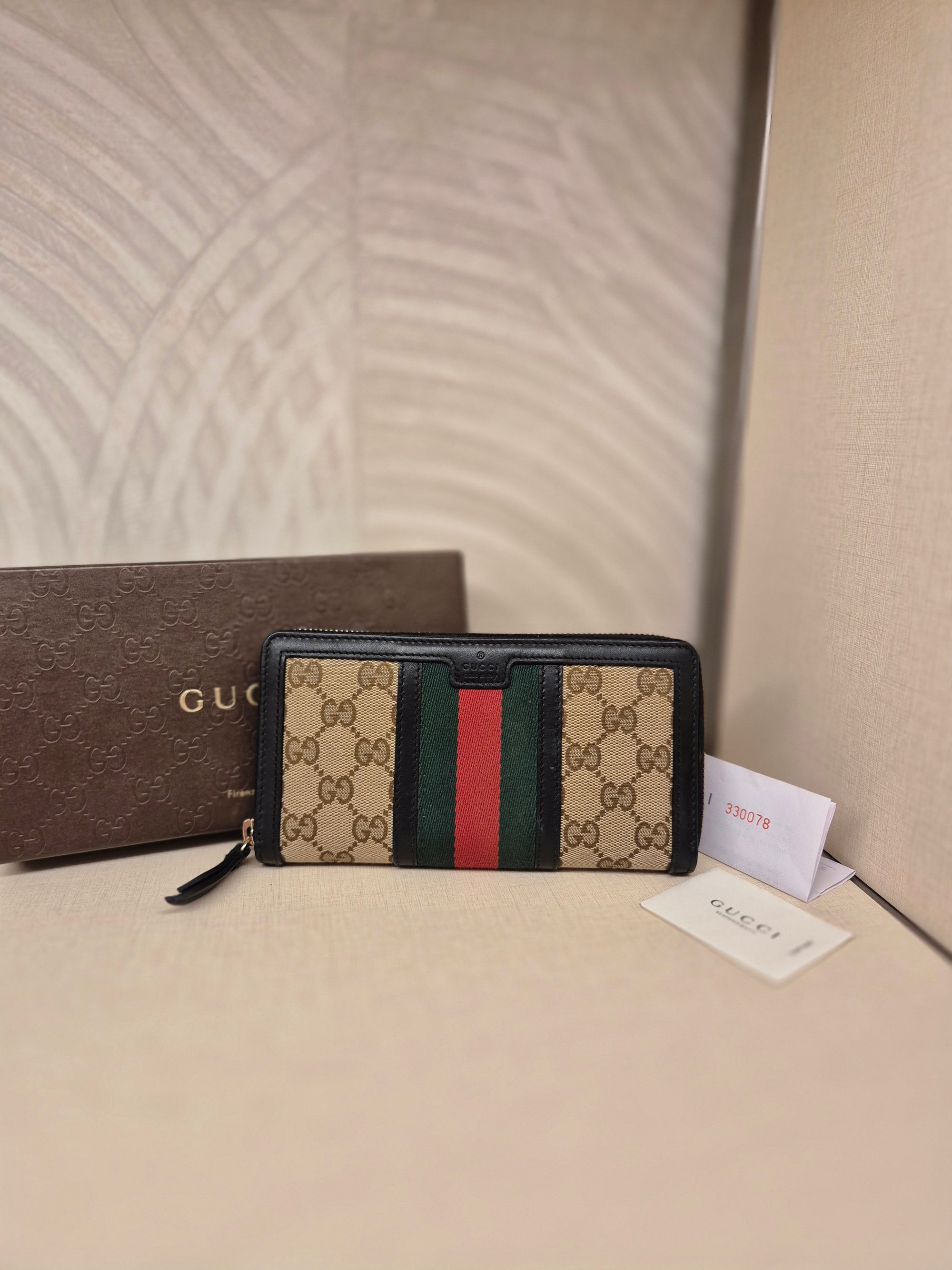 Gucci Ophidia Zipper Long Wallet
