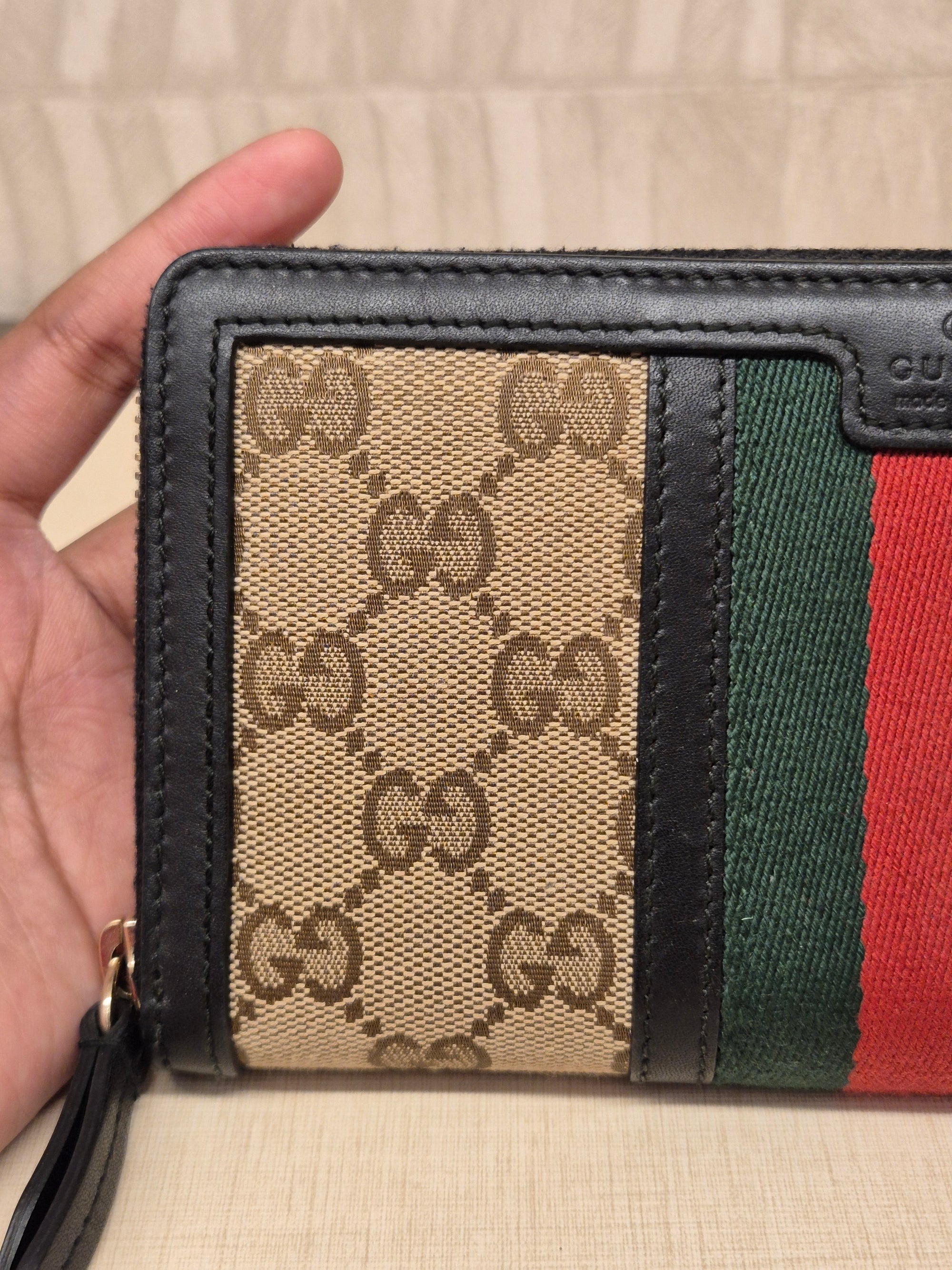 Gucci Ophidia Zipper Long Wallet
