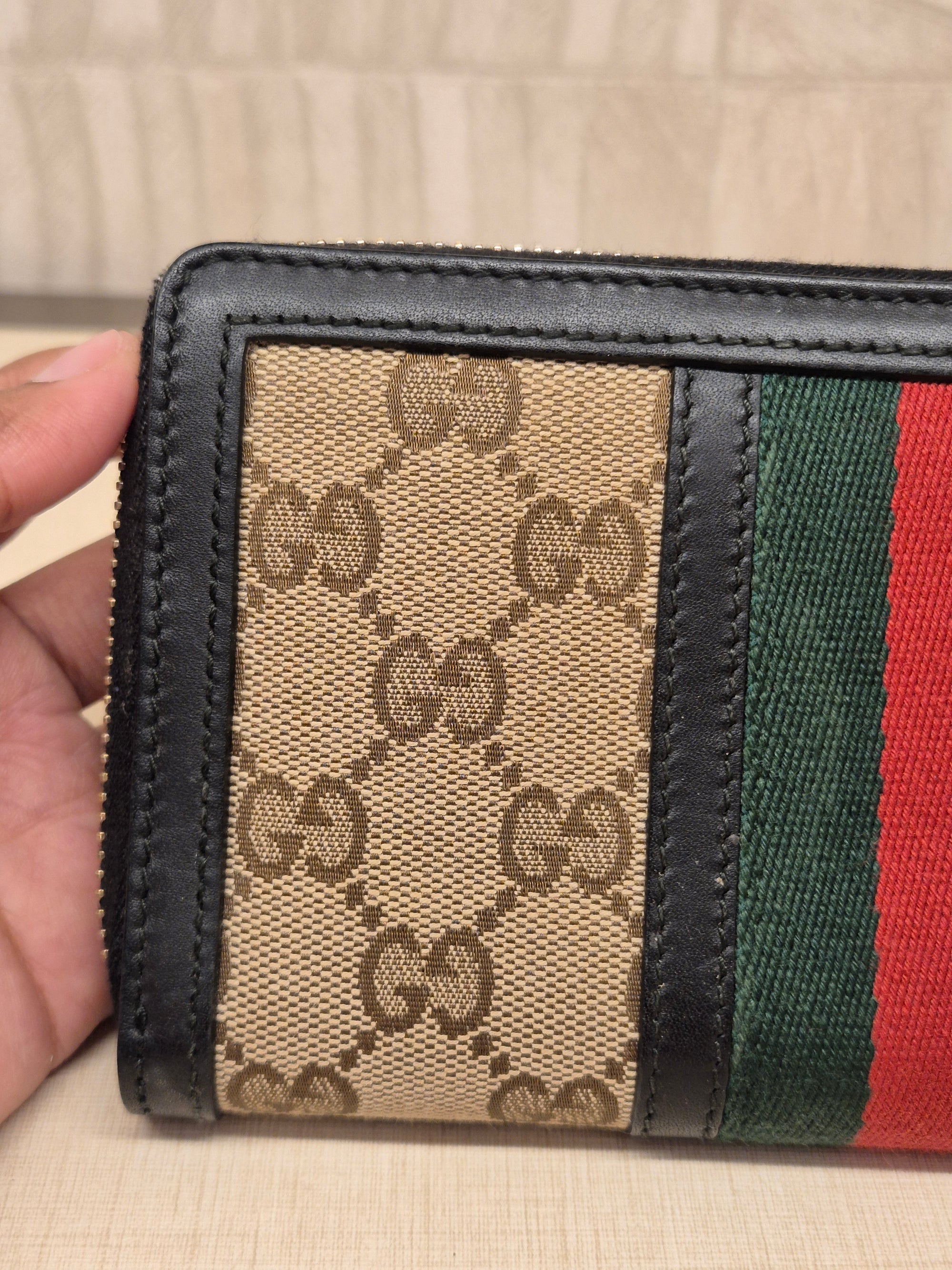 Gucci Ophidia Zipper Long Wallet