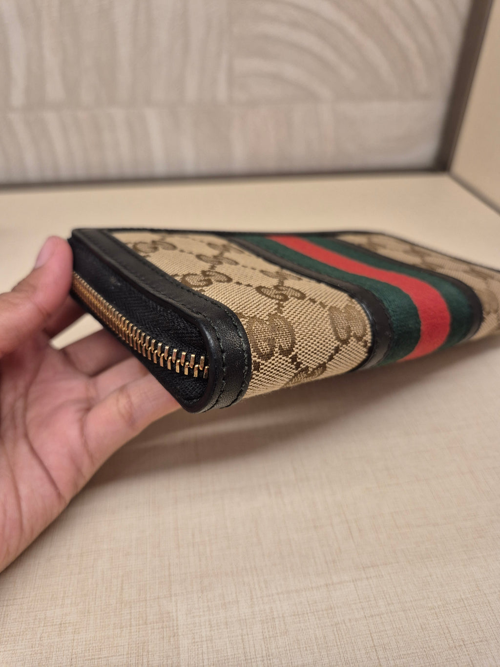 Gucci Ophidia Zipper Long Wallet