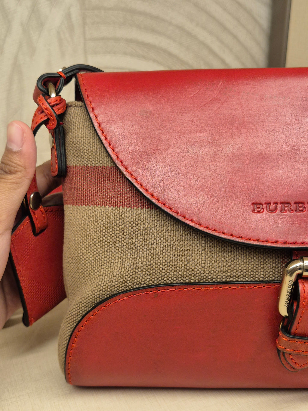 Burberry Crossbody Red