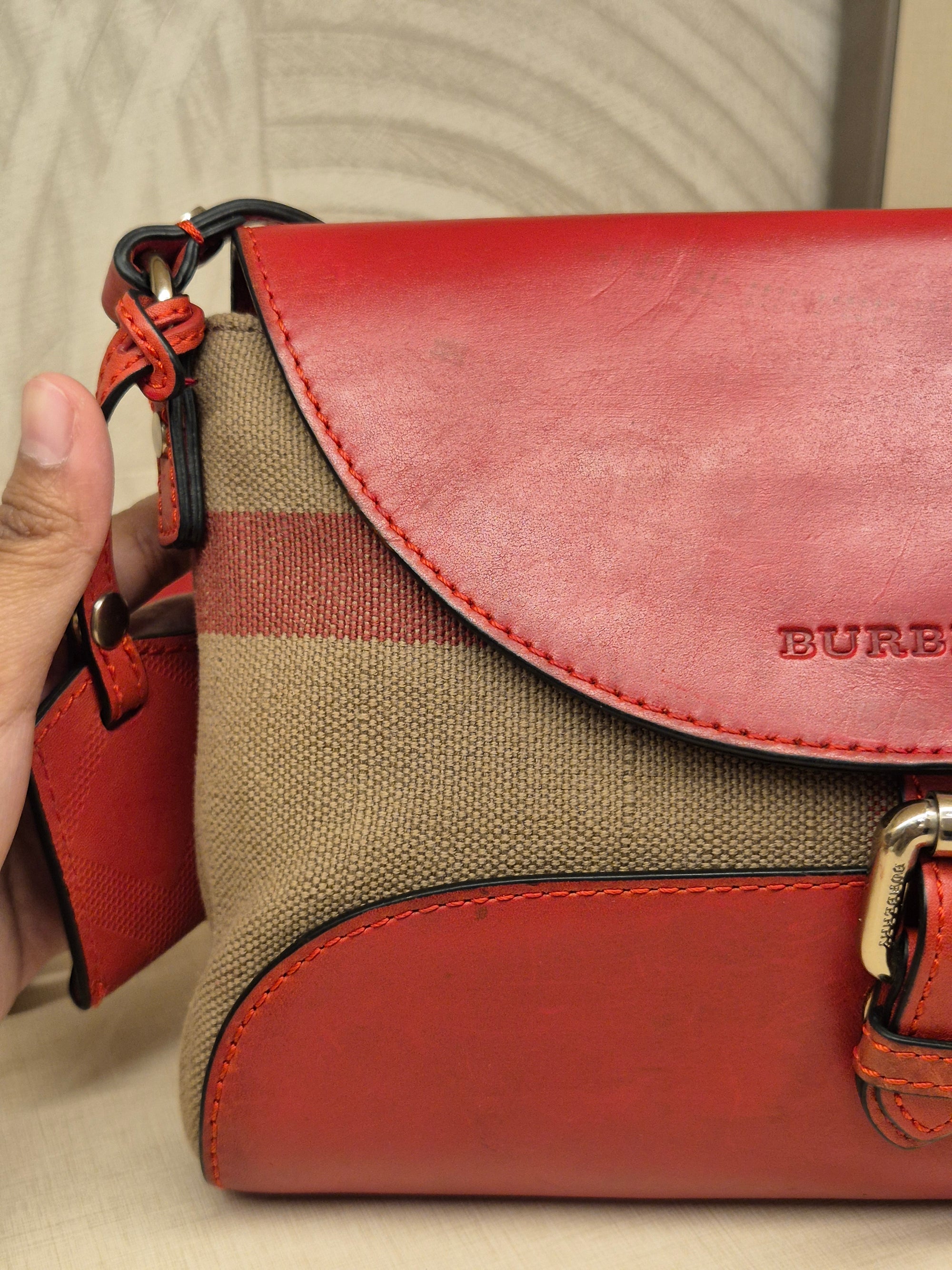 Burberry Crossbody Red