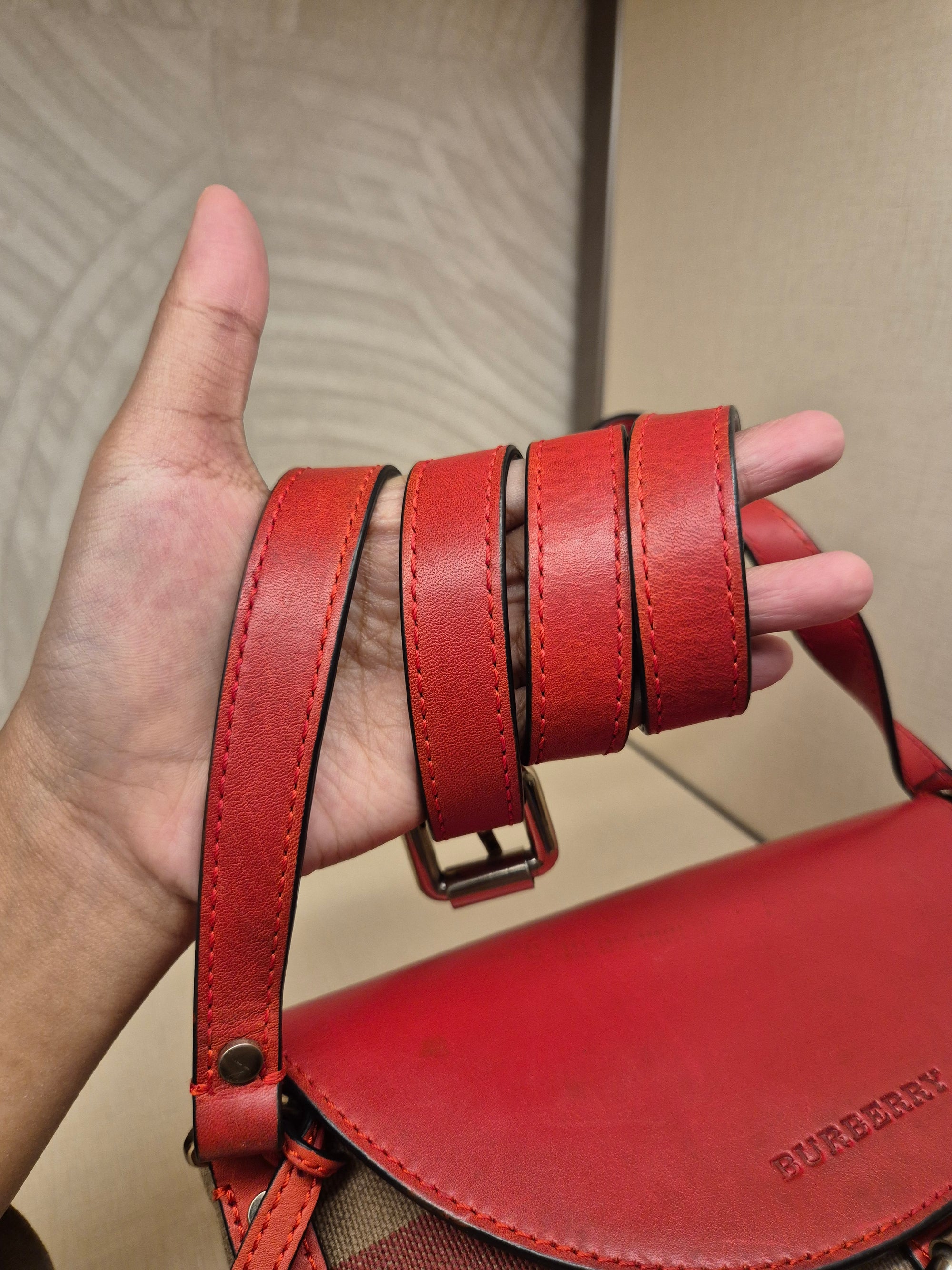 Burberry Crossbody Red