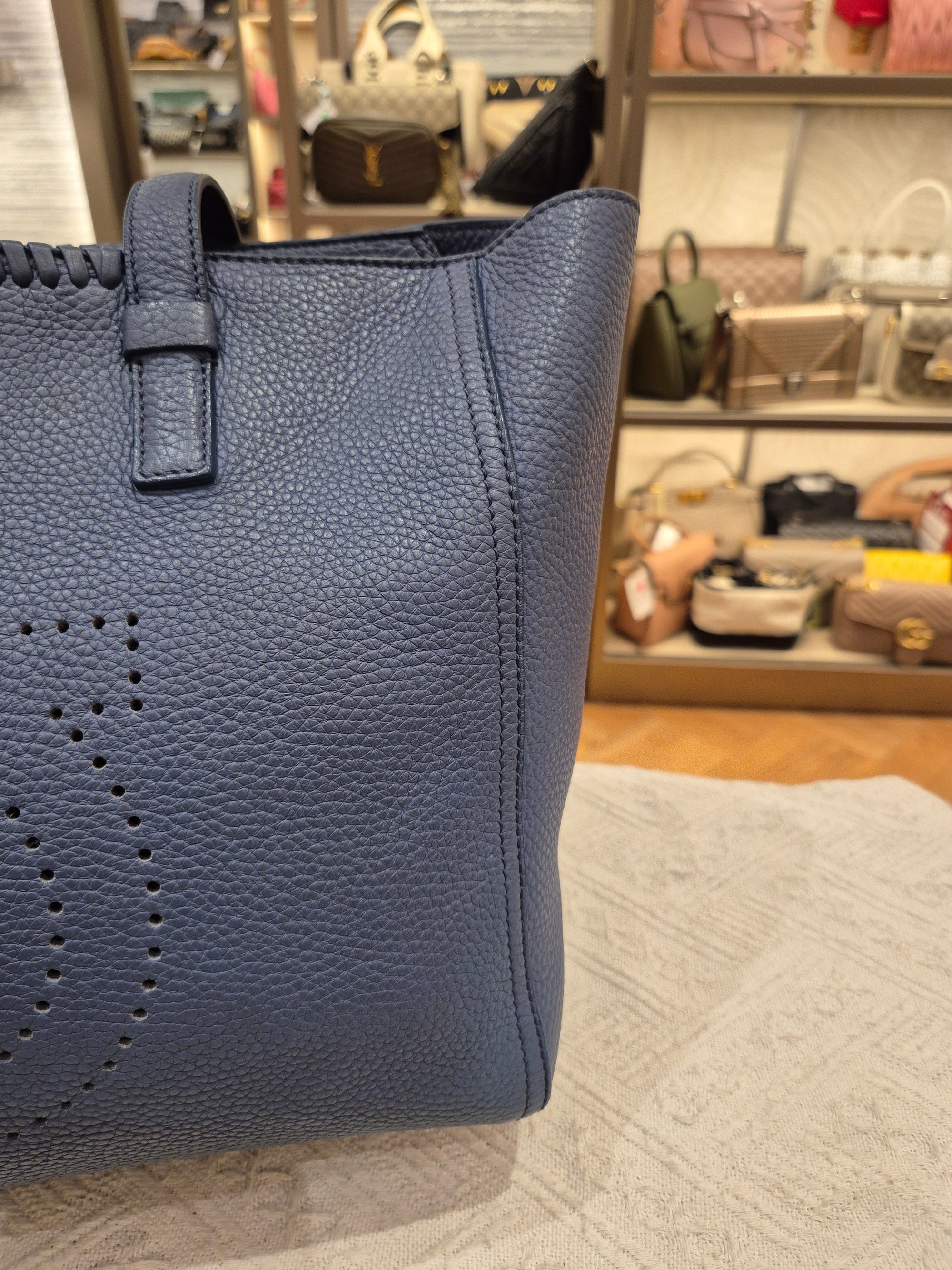 Salvatore Ferragamo Zip Totebag Blue