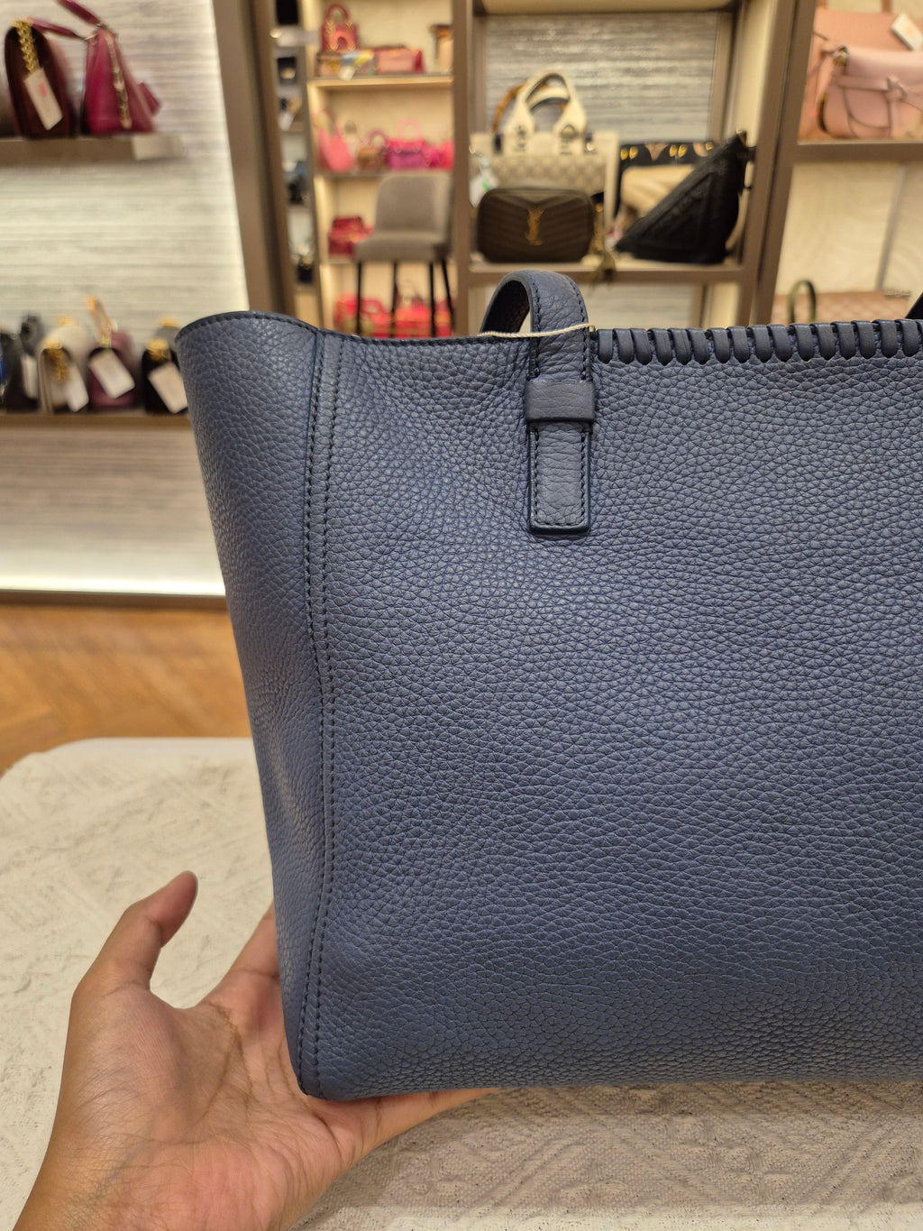 Salvatore Ferragamo Zip Totebag Blue