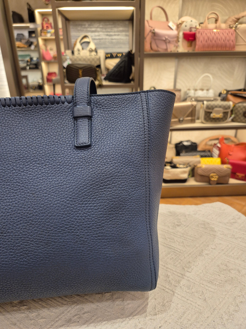 Salvatore Ferragamo Zip Totebag Blue