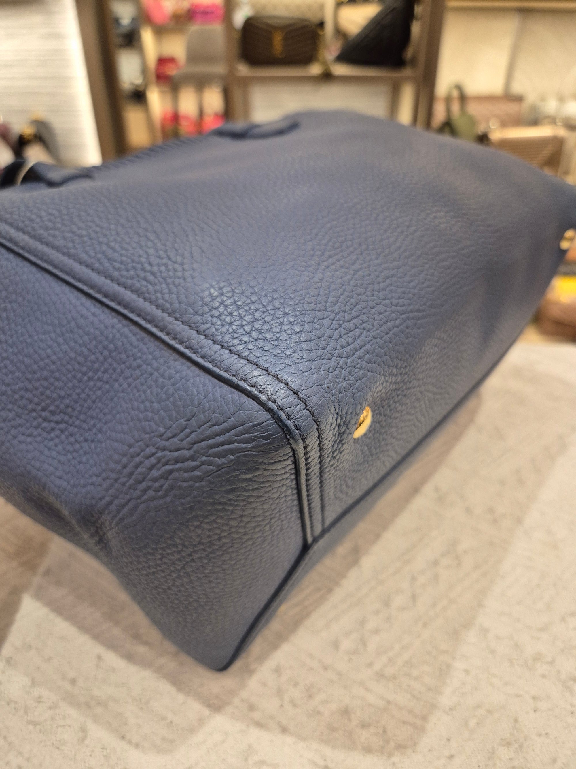 Salvatore Ferragamo Zip Totebag Blue