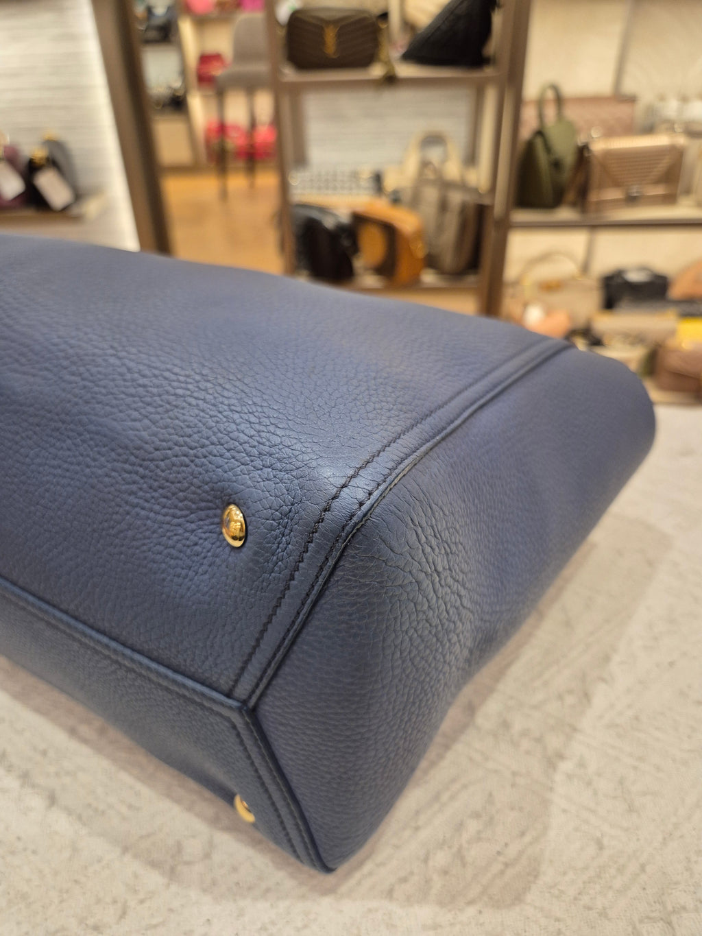 Salvatore Ferragamo Zip Totebag Blue