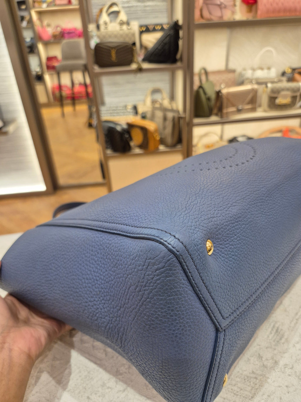 Salvatore Ferragamo Zip Totebag Blue