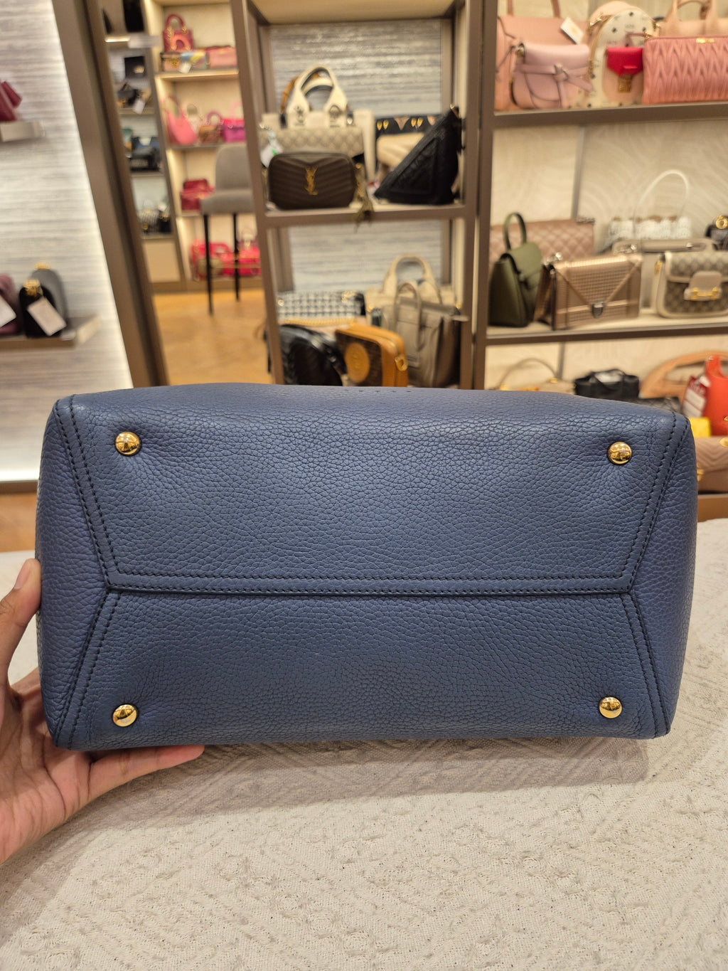 Salvatore Ferragamo Zip Totebag Blue