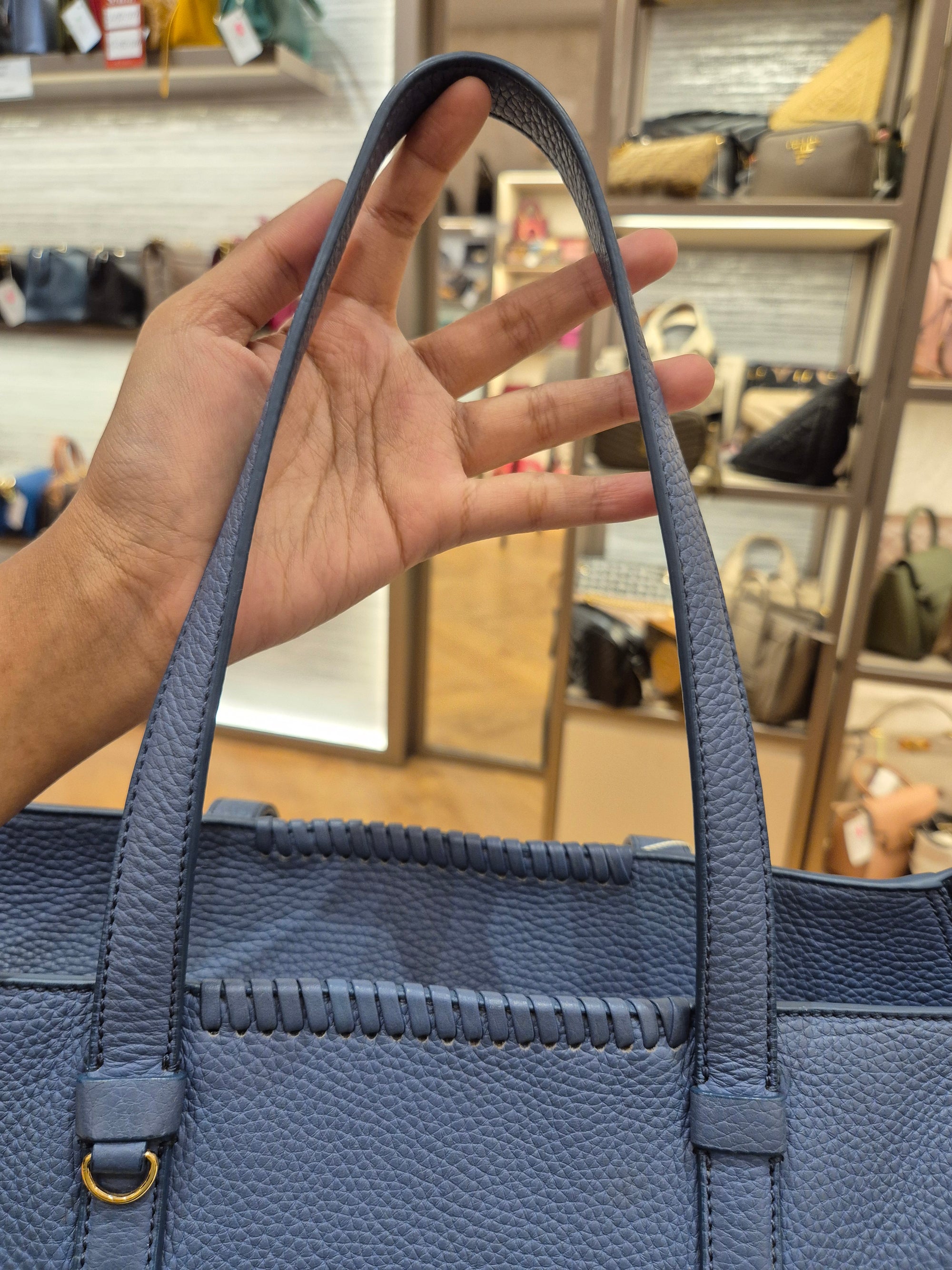 Salvatore Ferragamo Zip Totebag Blue