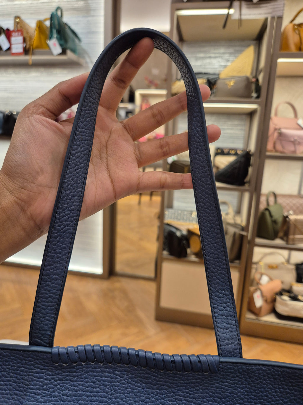 Salvatore Ferragamo Zip Totebag Blue