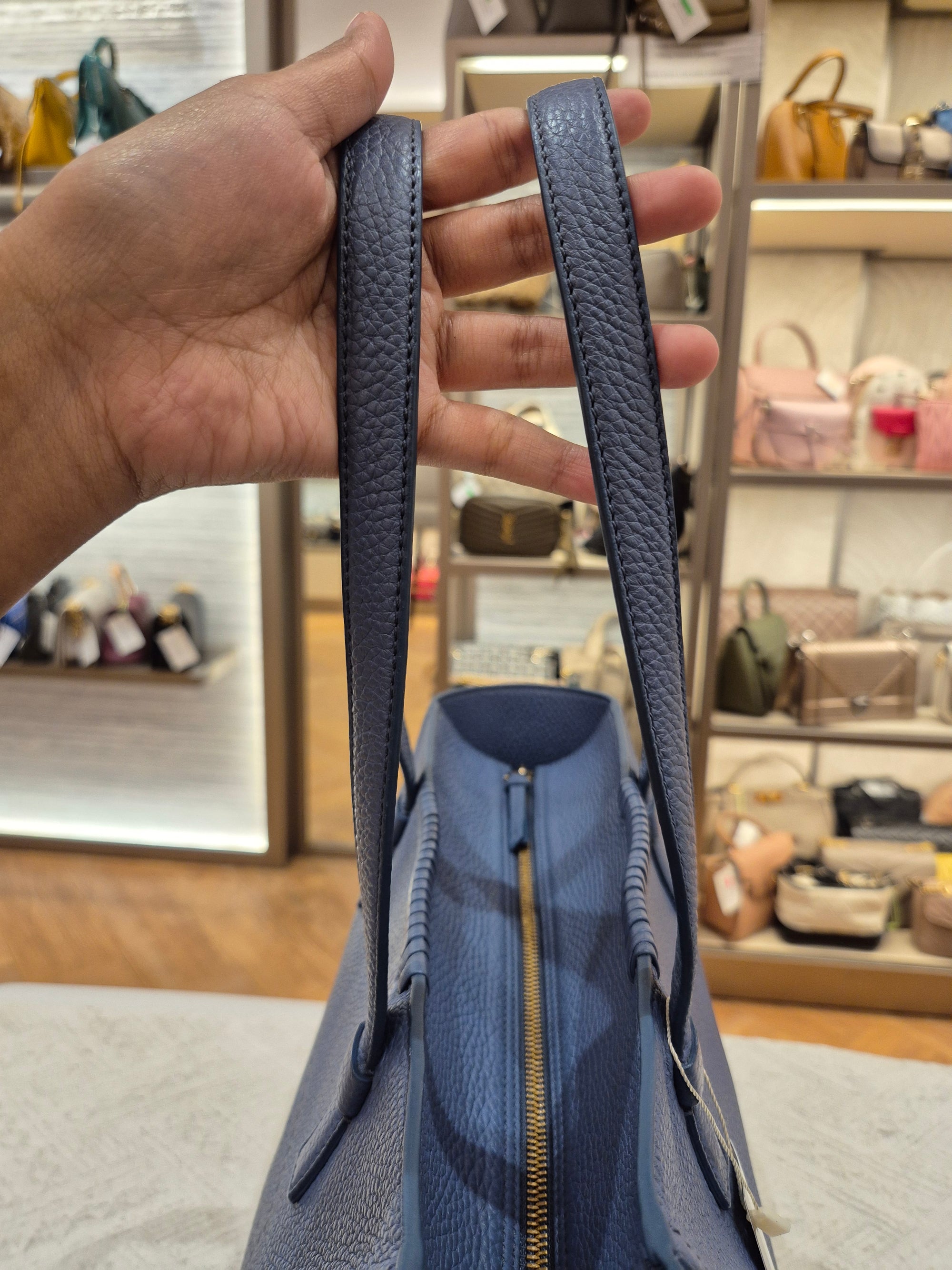 Salvatore Ferragamo Zip Totebag Blue
