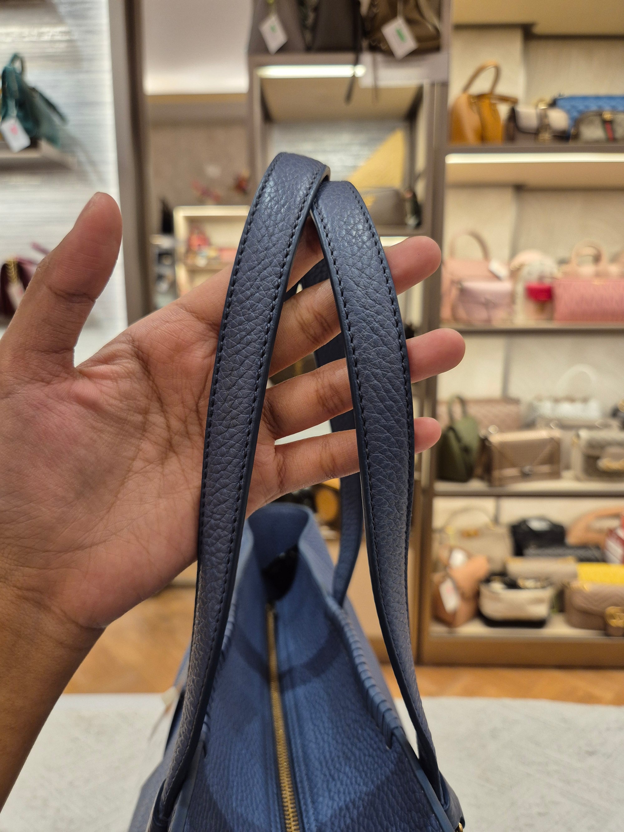 Salvatore Ferragamo Zip Totebag Blue