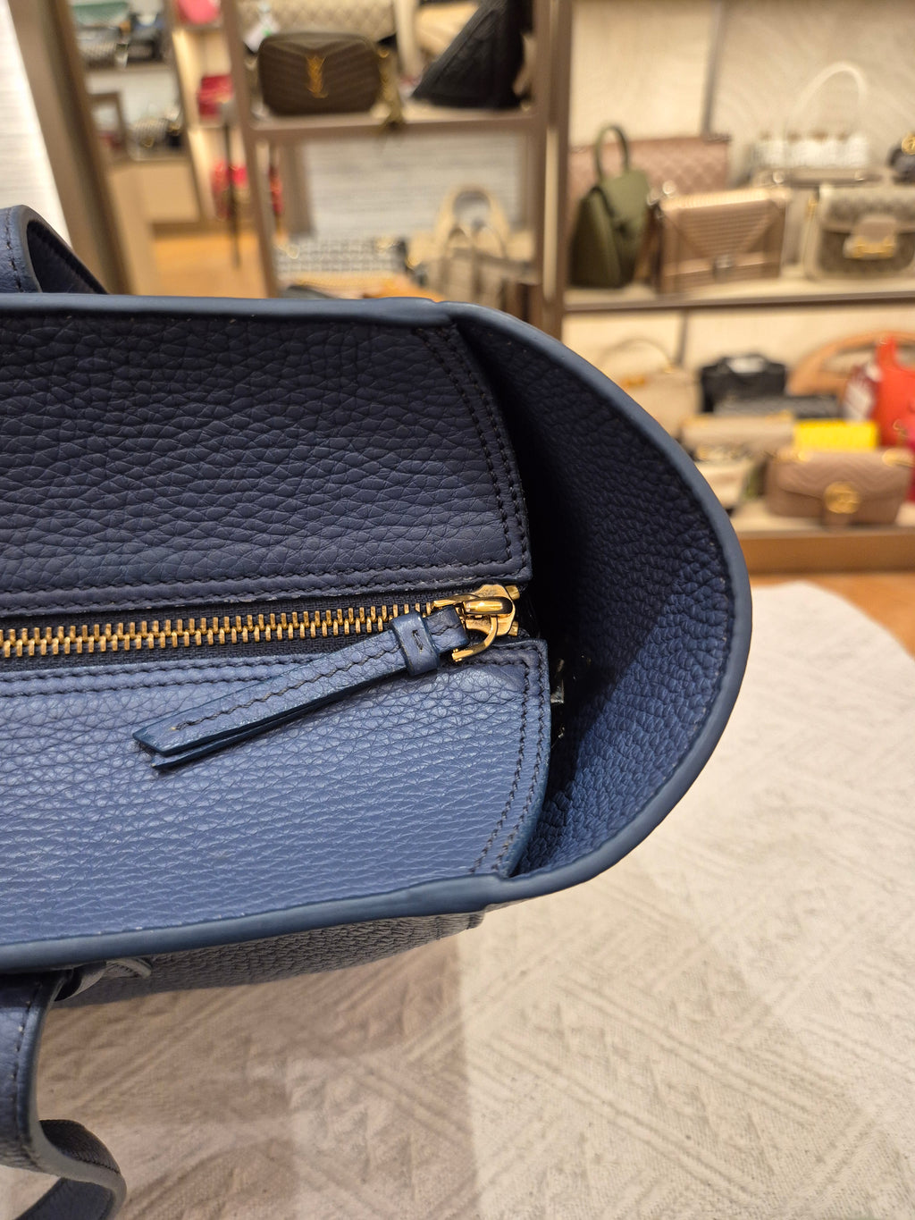 Salvatore Ferragamo Zip Totebag Blue