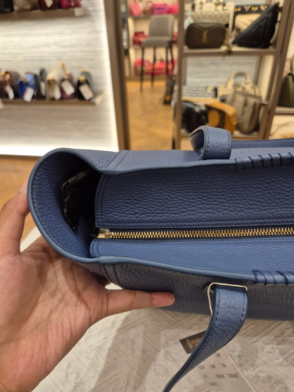 Salvatore Ferragamo Zip Totebag Blue
