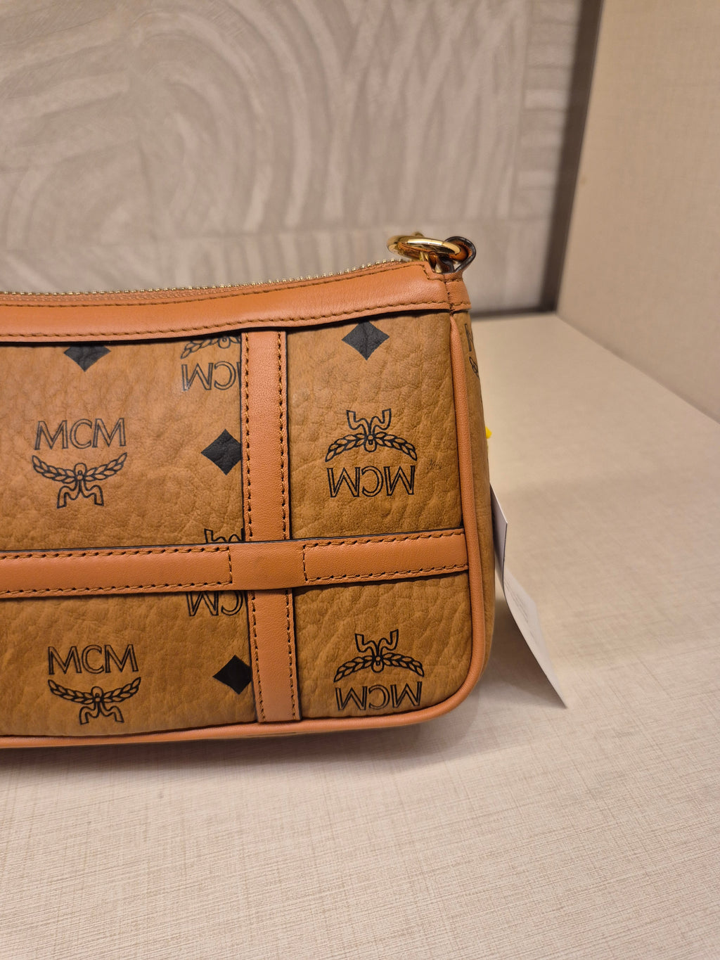 MCM Mini Delmy Visetos Cognac