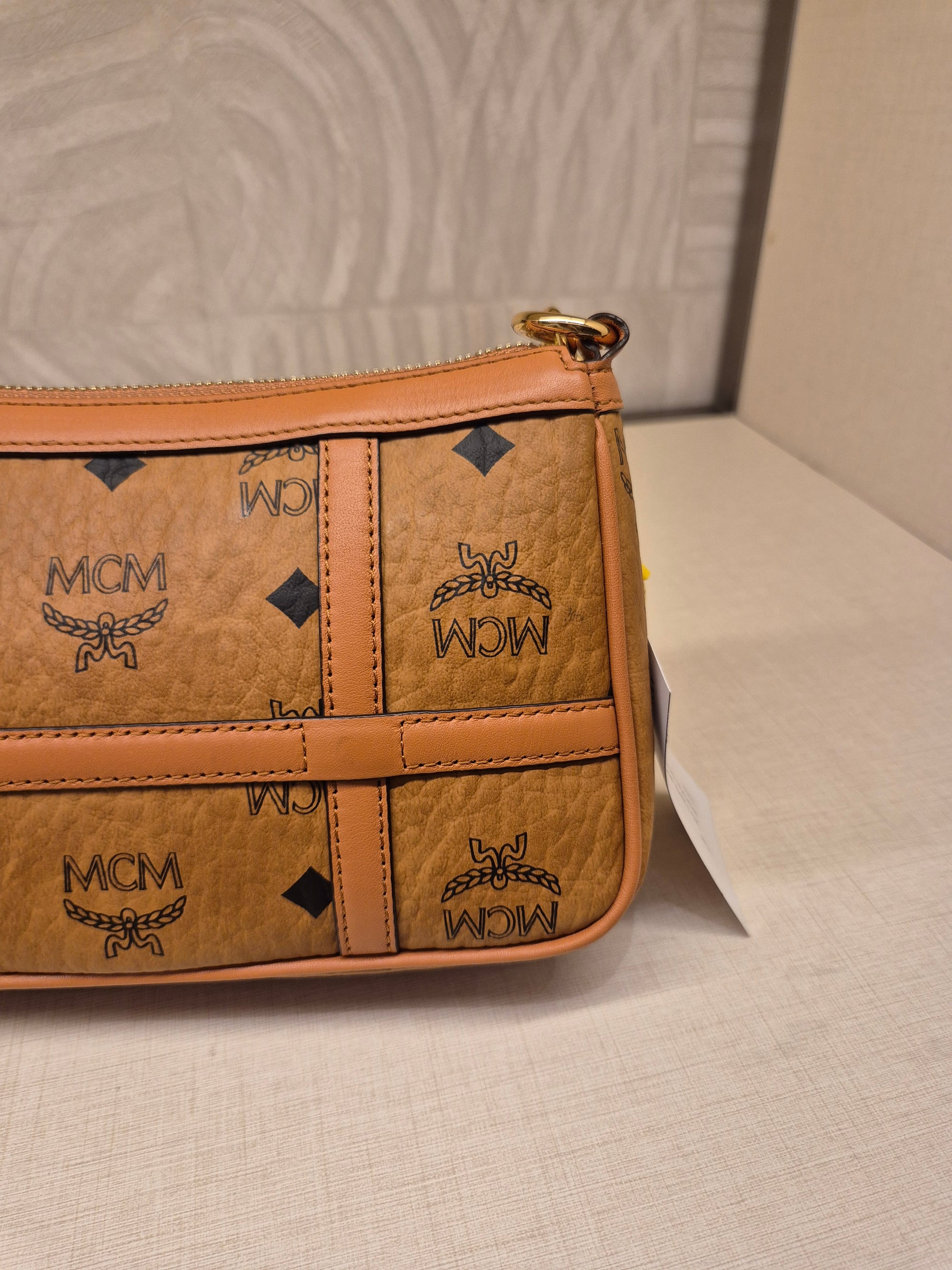 MCM Mini Delmy Visetos Cognac