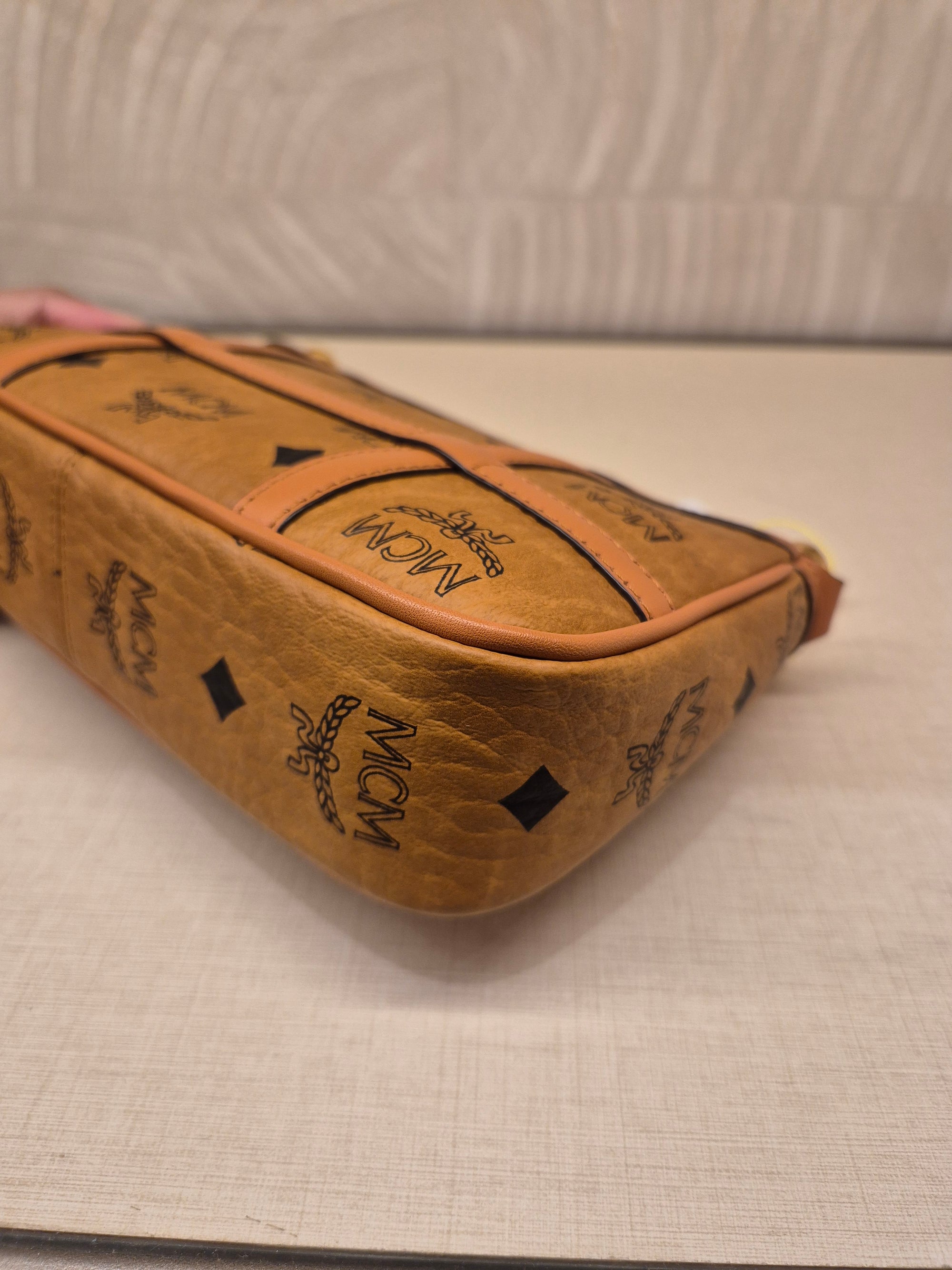 MCM Mini Delmy Visetos Cognac