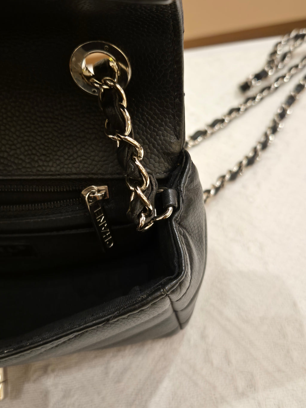 Chanel Mini Flap Chevron Black