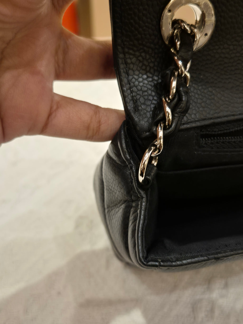 Chanel Mini Flap Chevron Black