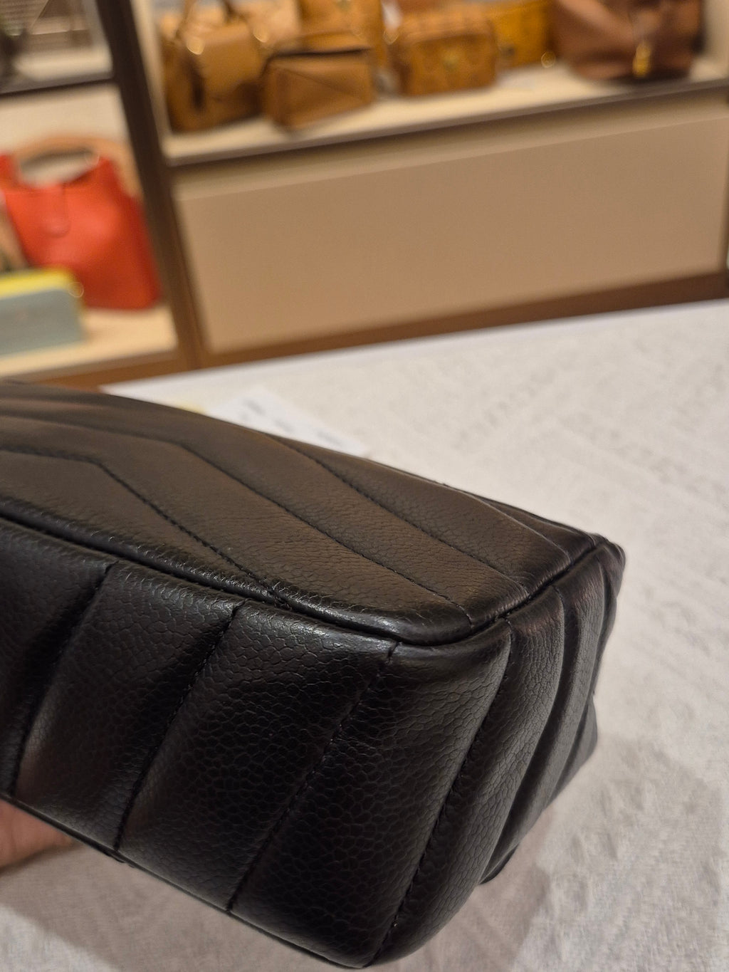 Chanel Mini Flap Chevron Black