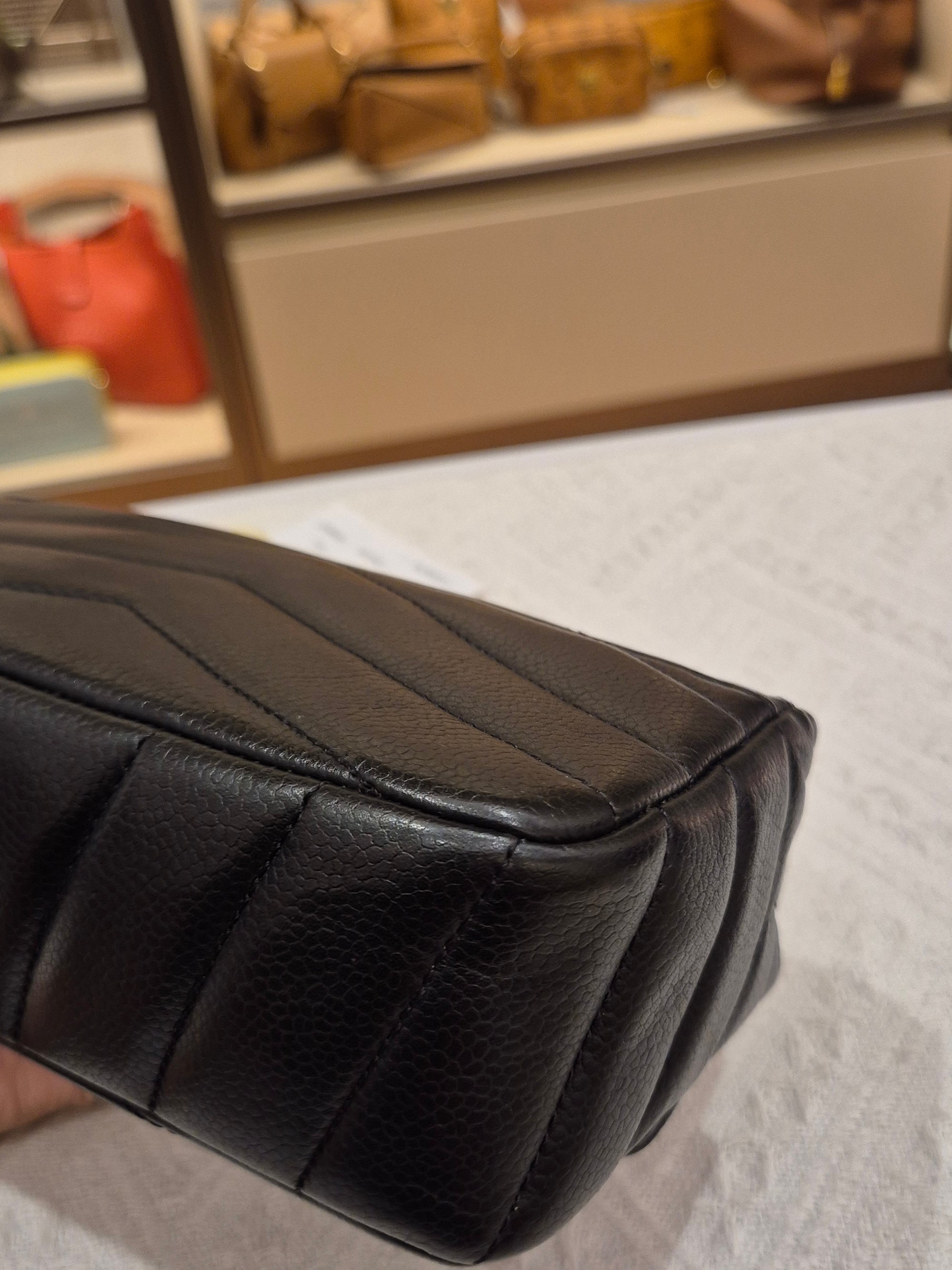Chanel Mini Flap Chevron Black