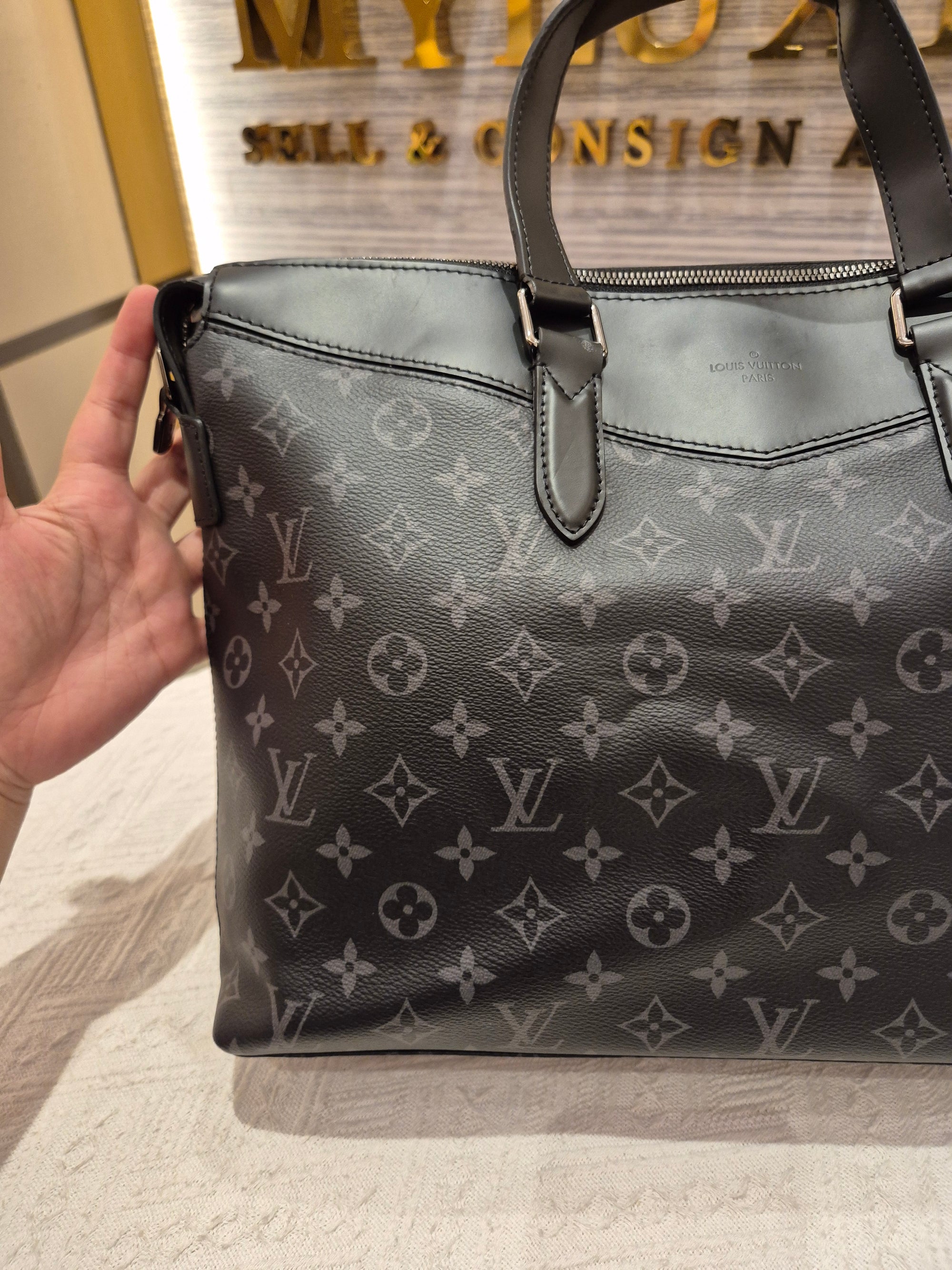 Louis Vuitton Explore Briefcase Monogram Eclipse