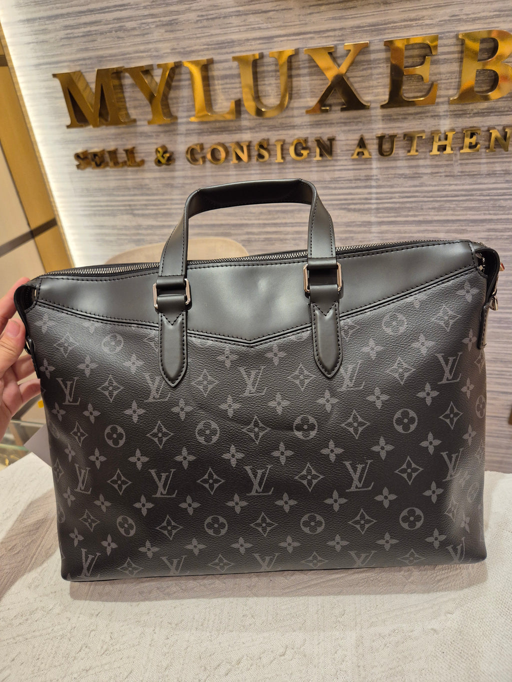 Louis Vuitton Explore Briefcase Monogram Eclipse