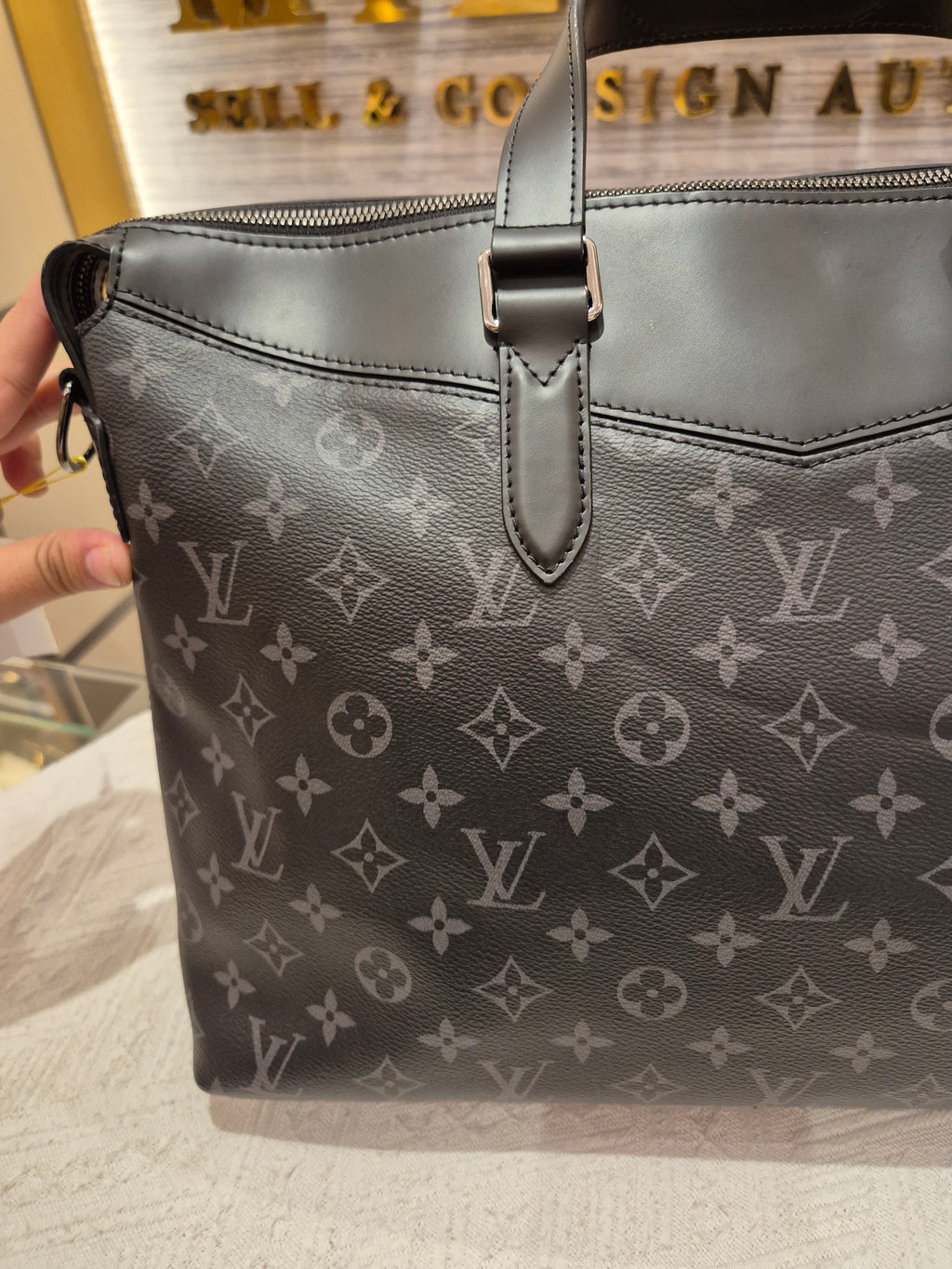 Louis Vuitton Explore Briefcase Monogram Eclipse