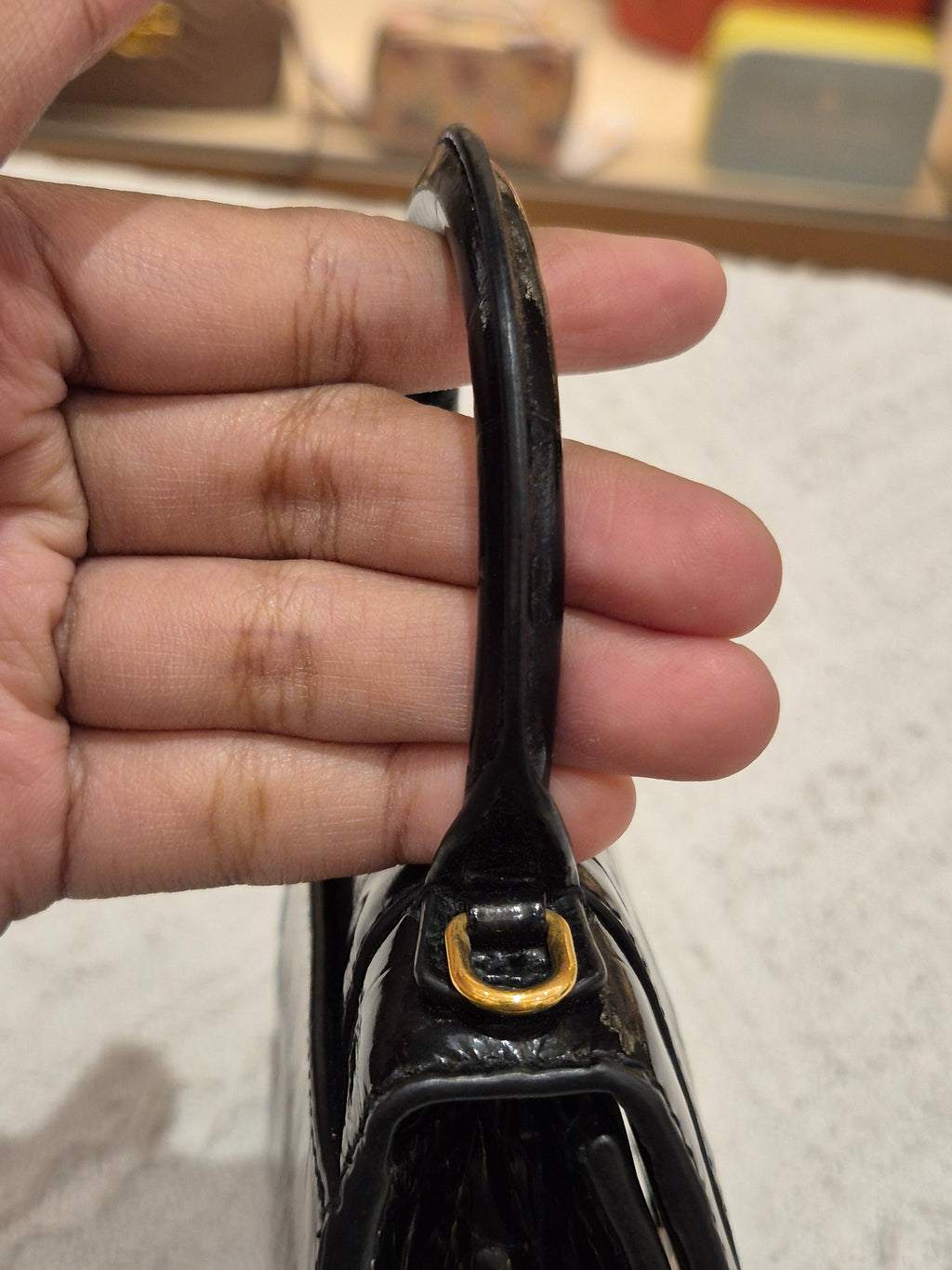 Balenciaga Hourglas Super Mini Croco
