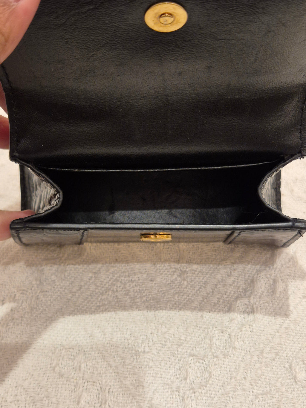 Balenciaga Hourglas Super Mini Croco
