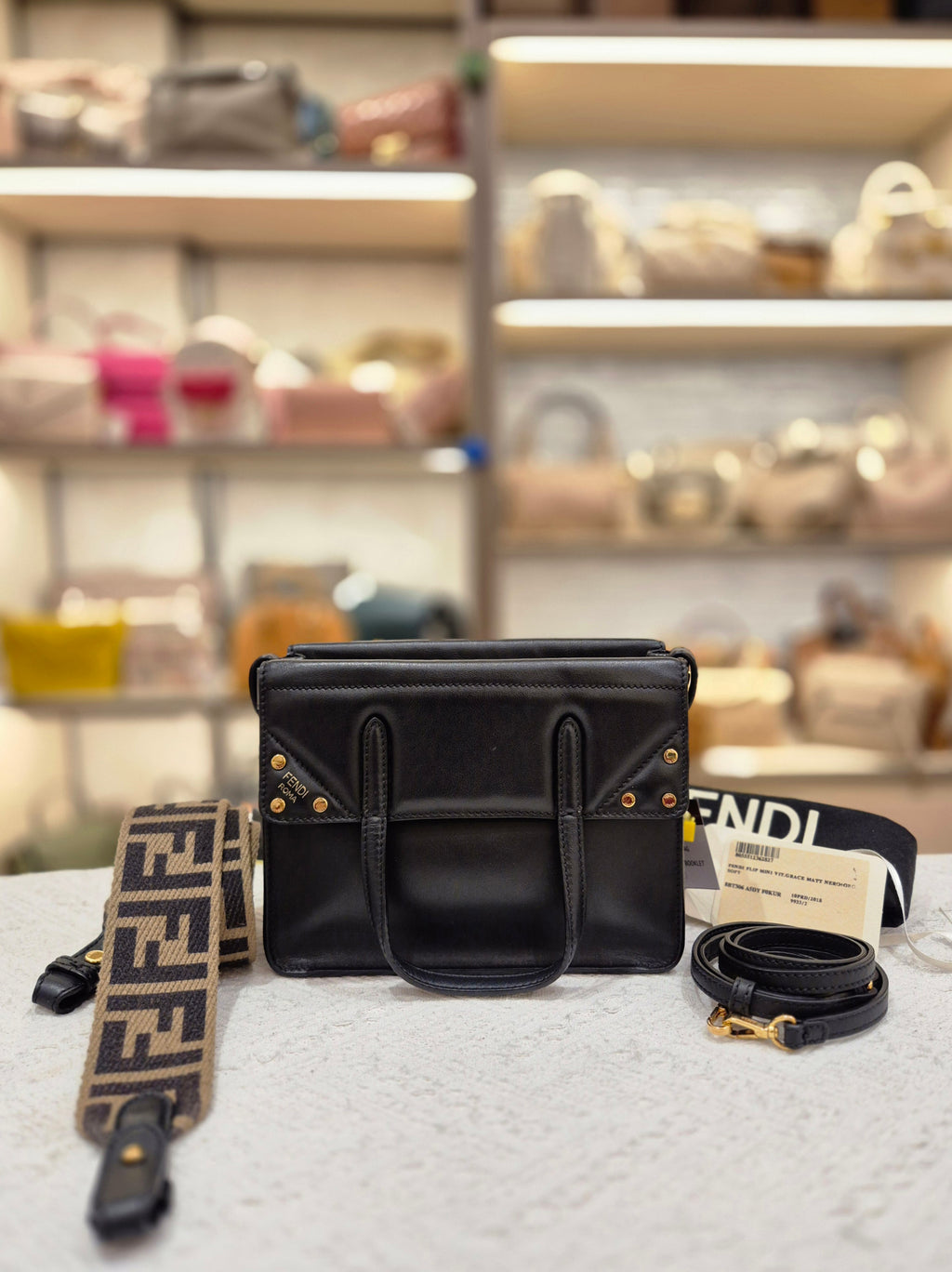 Fendi Mini Flip Black