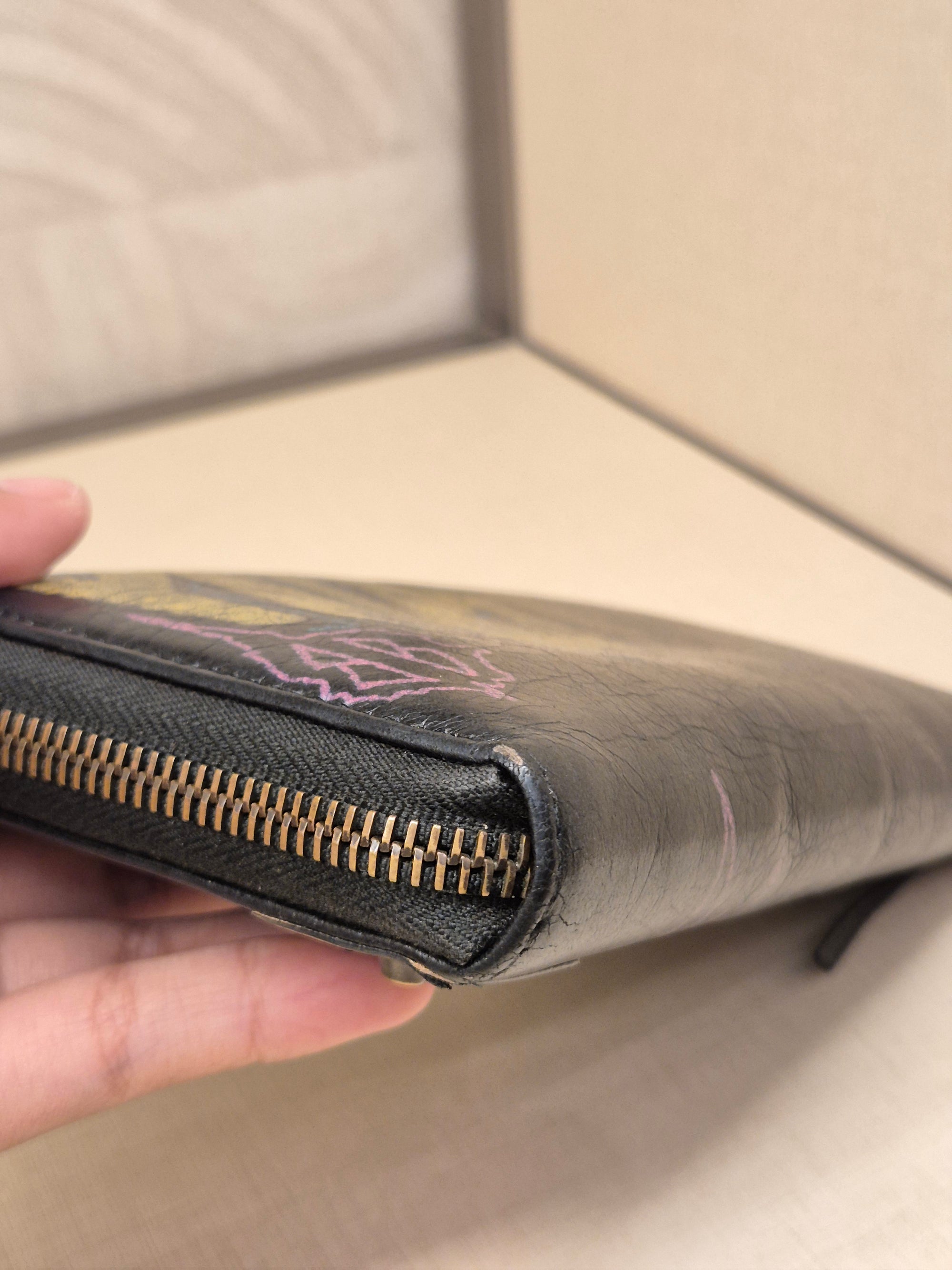 Balenciaga Zip Long wallet Grafitti