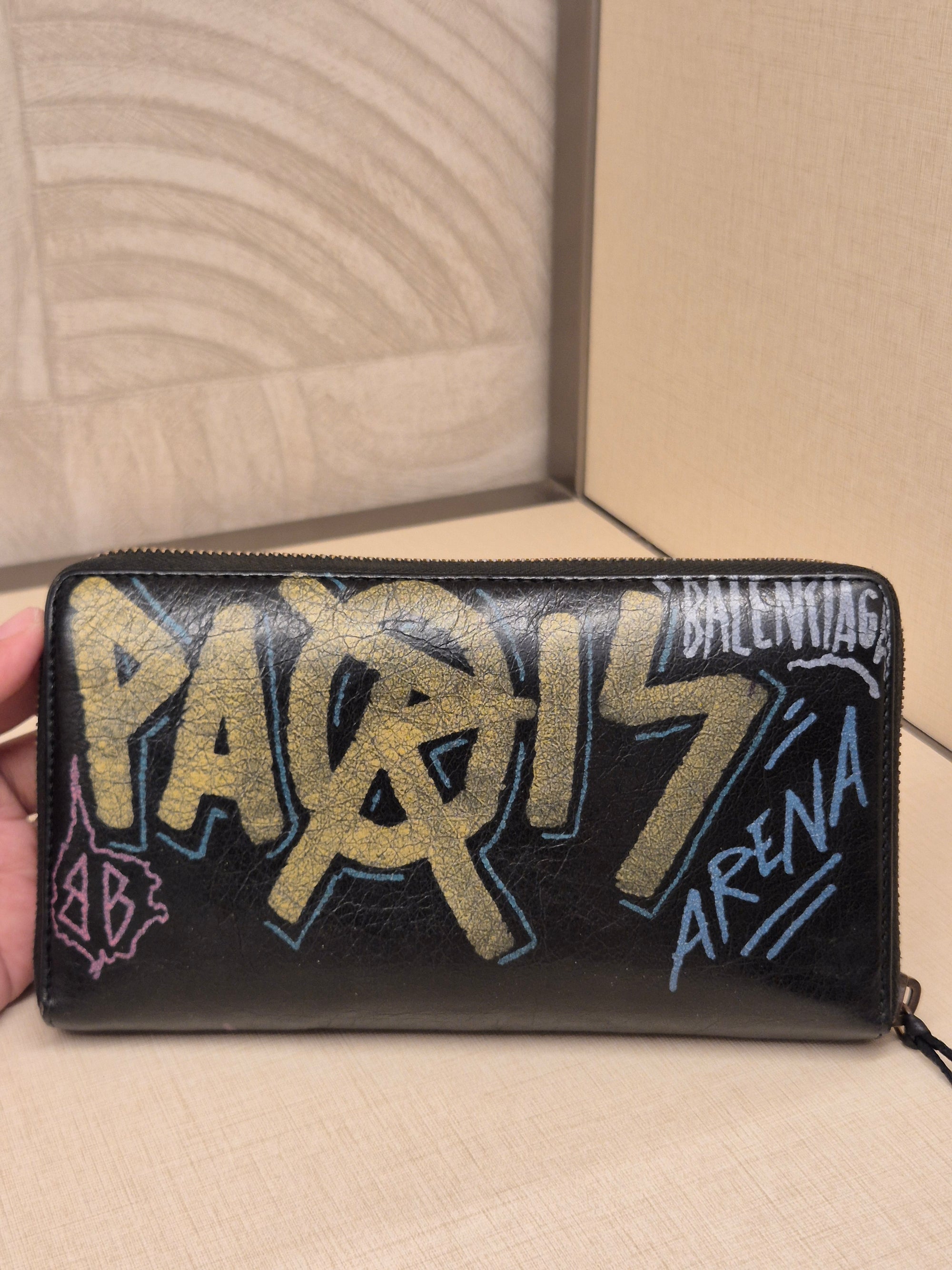 Balenciaga Zip Long wallet Grafitti