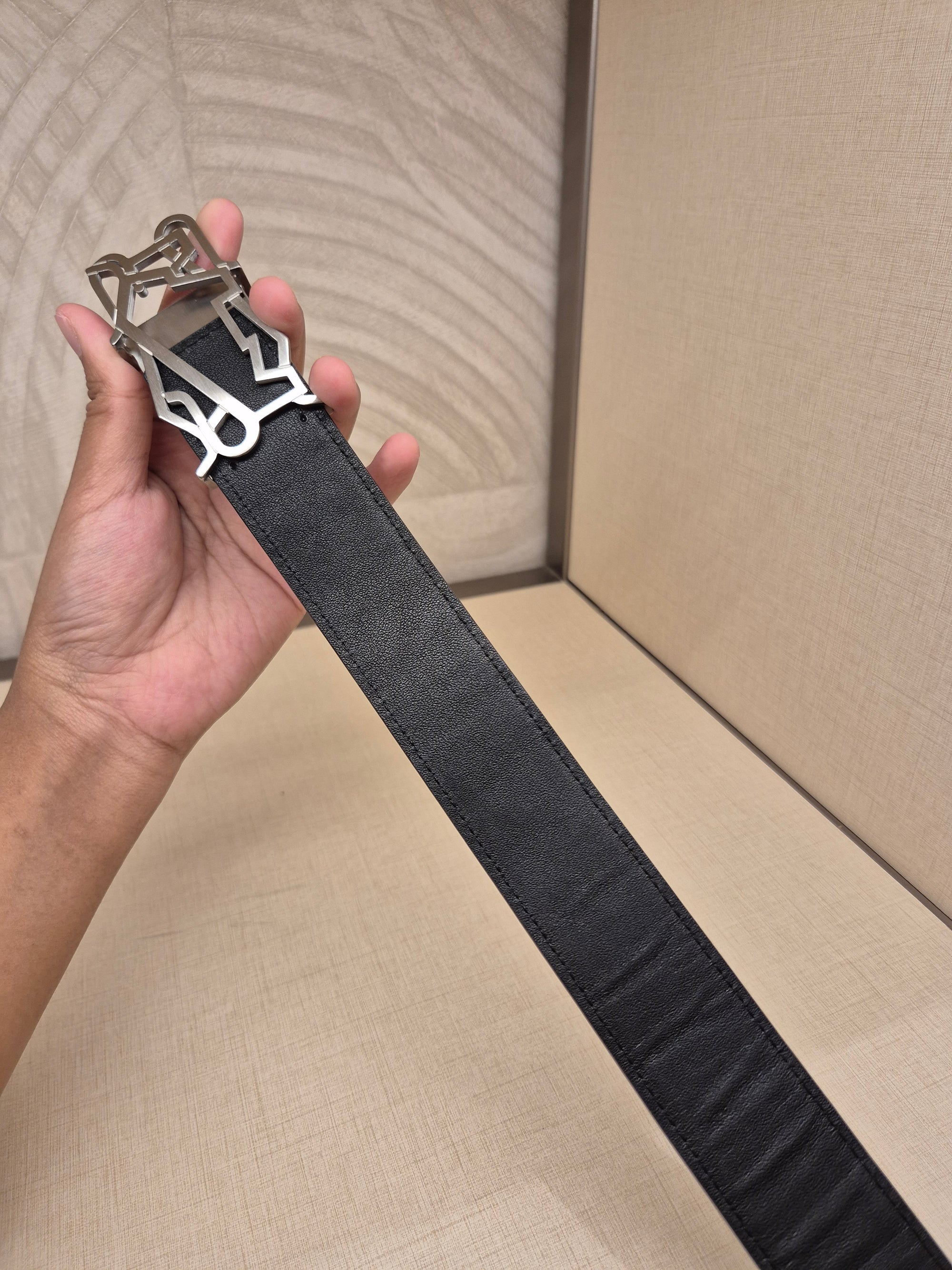 Braun Buffel Belt Croco Revisible