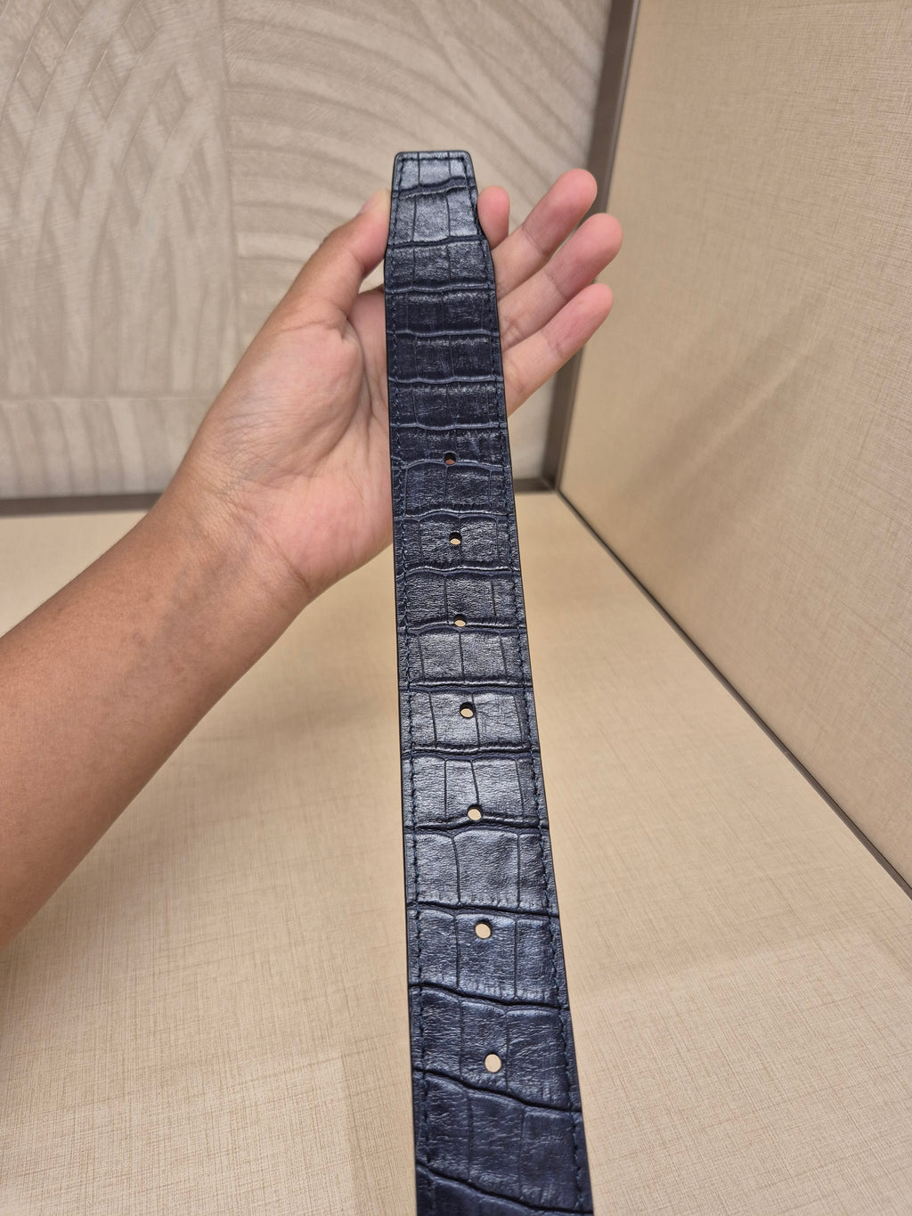Braun Buffel Belt Croco Revisible