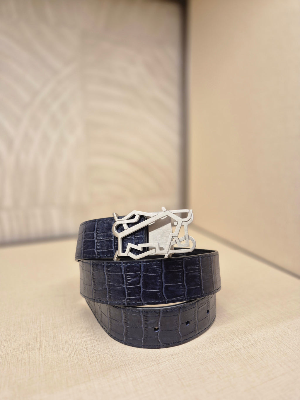 Braun Buffel Belt Croco Revisible
