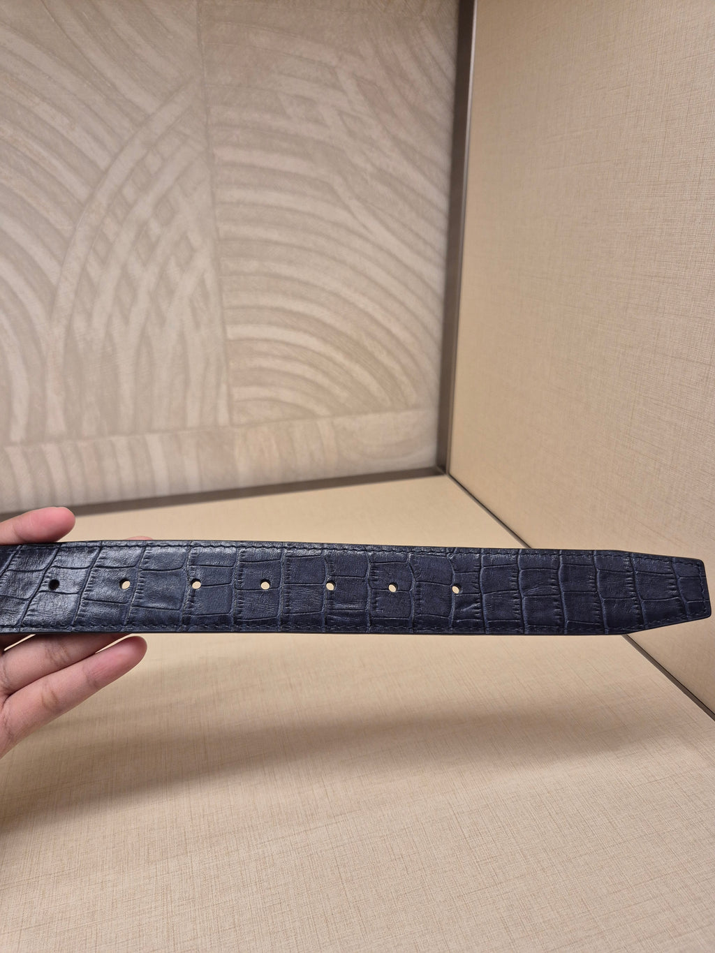 Braun Buffel Belt Croco Revisible