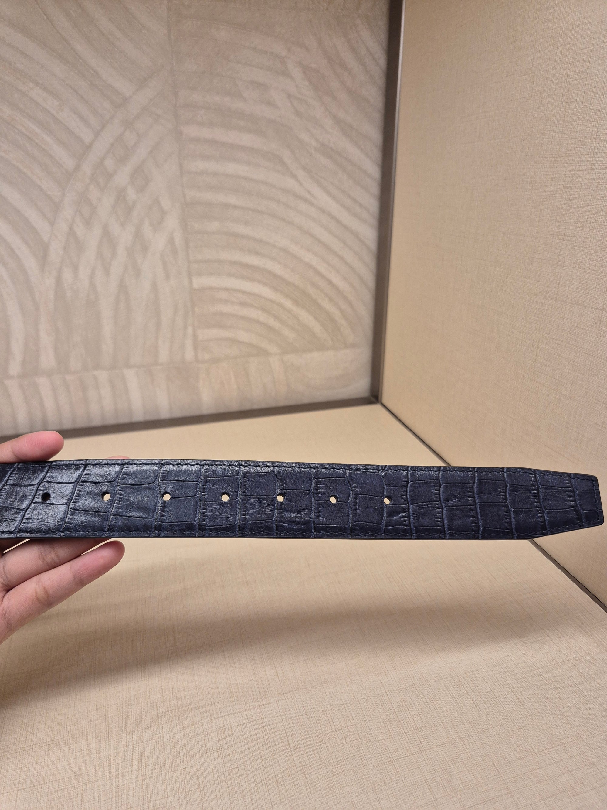 Braun Buffel Belt Croco Revisible