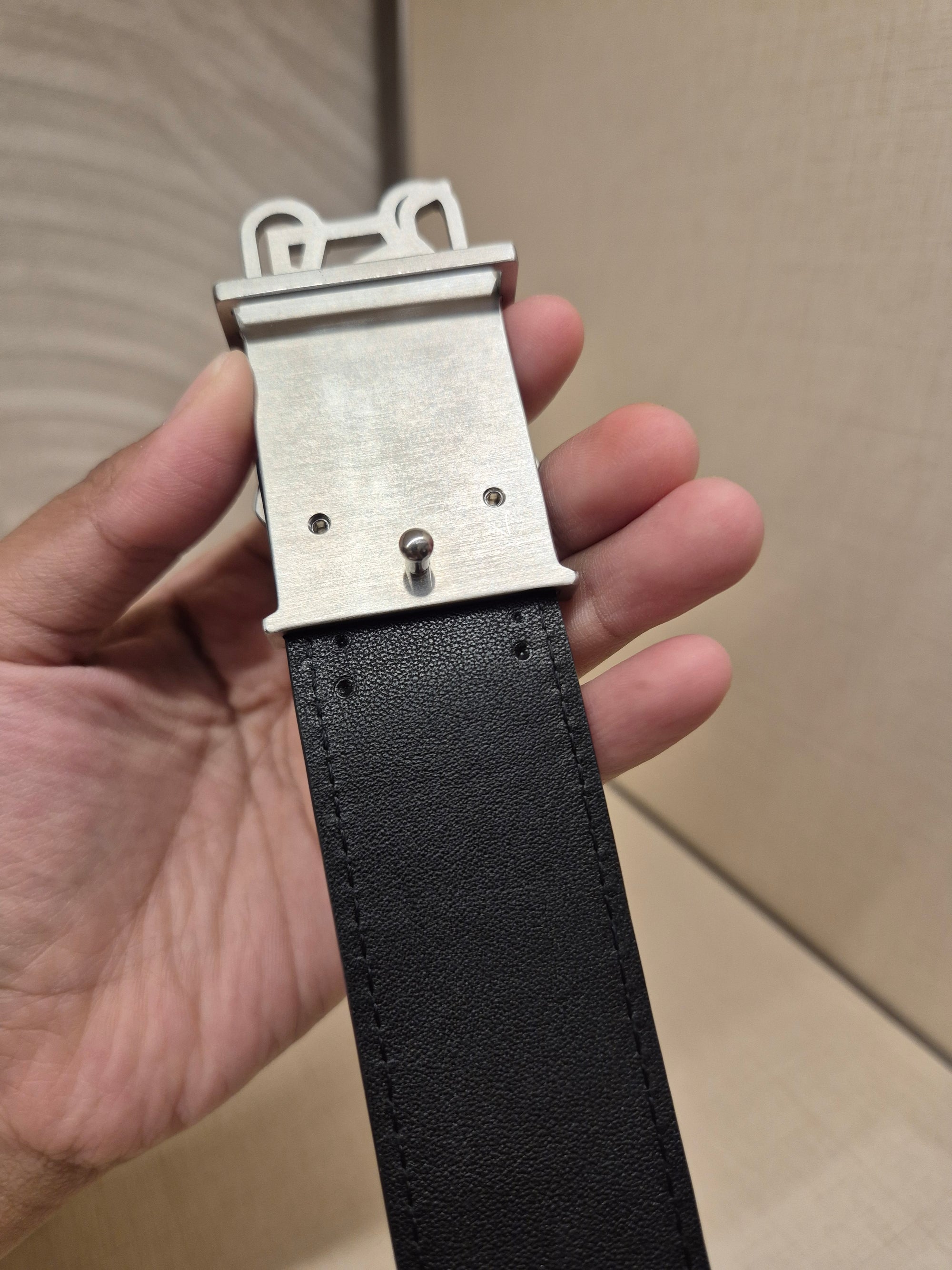 Braun Buffel Belt Croco Revisible