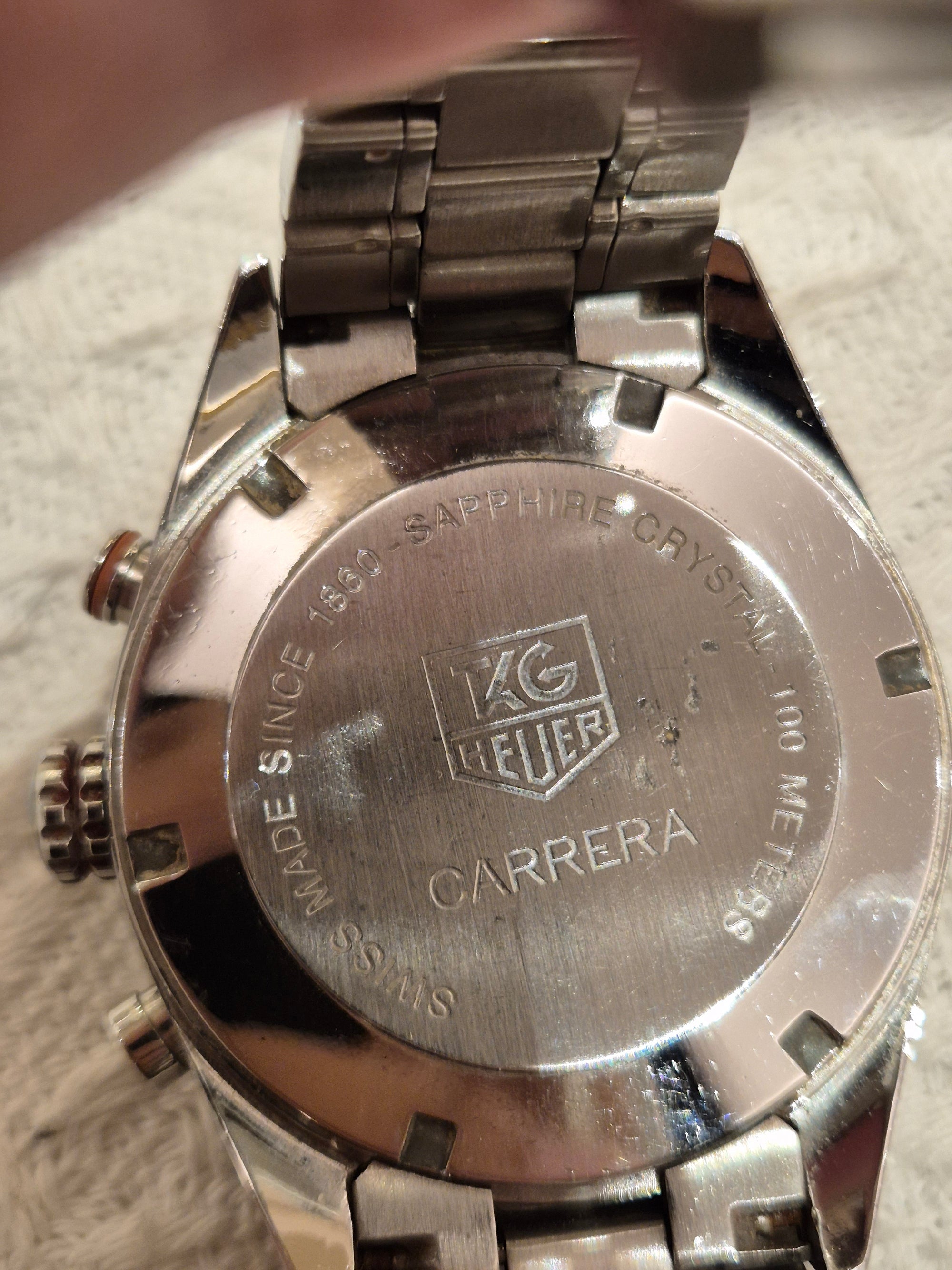 Tag Heuer Watch Chain Dial Blue