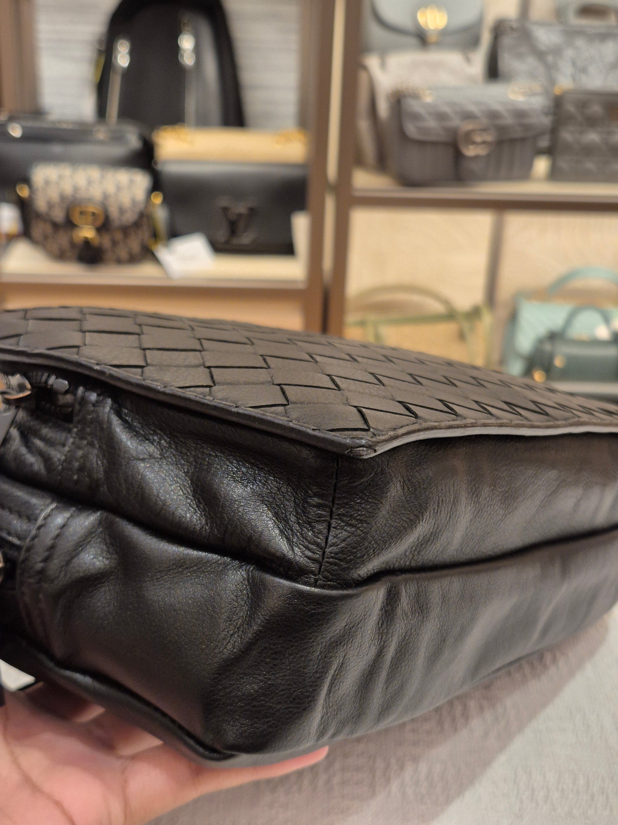 Bottega Veneta Camera Bag Interciato
