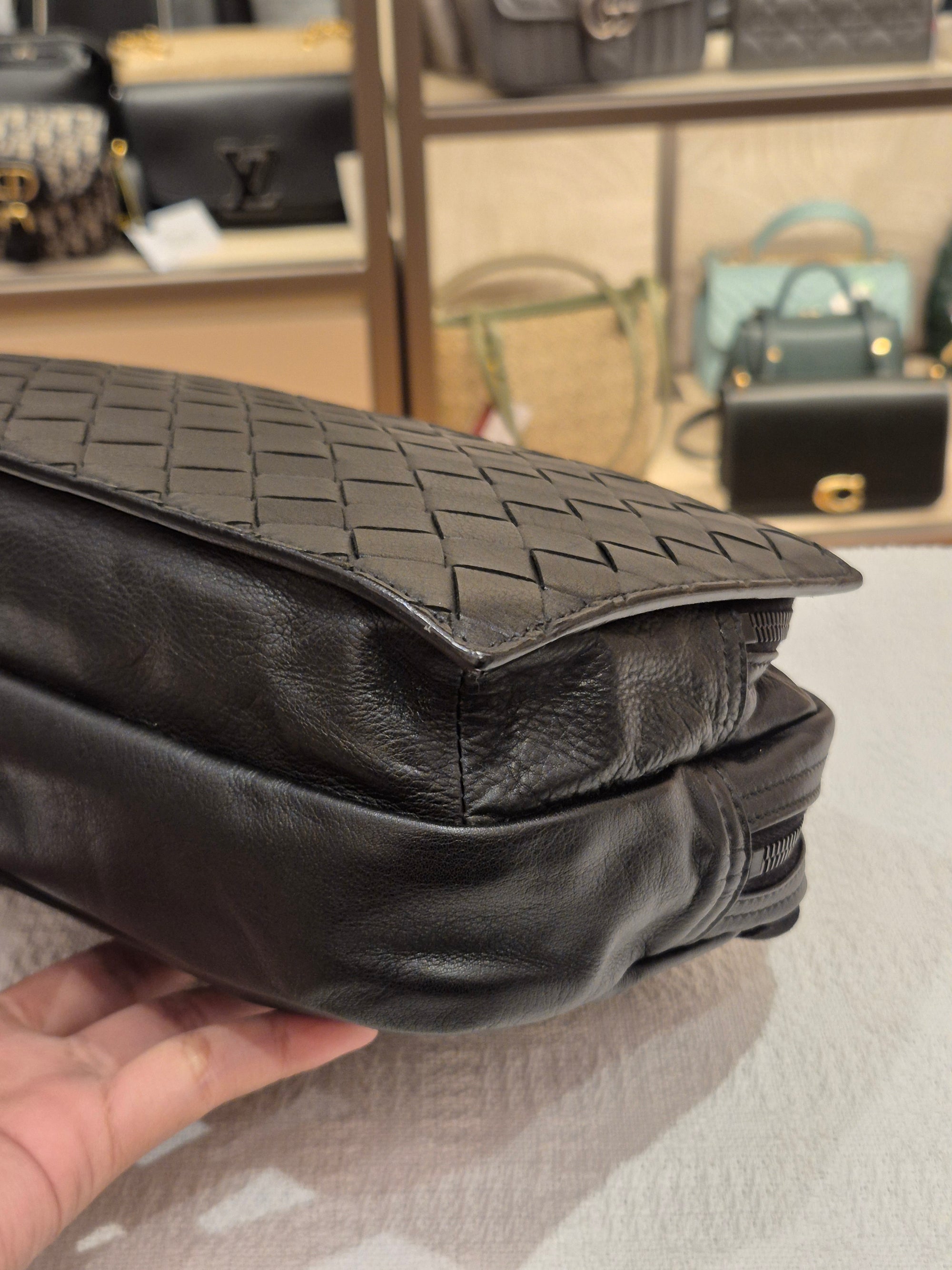 Bottega Veneta Camera Bag Interciato