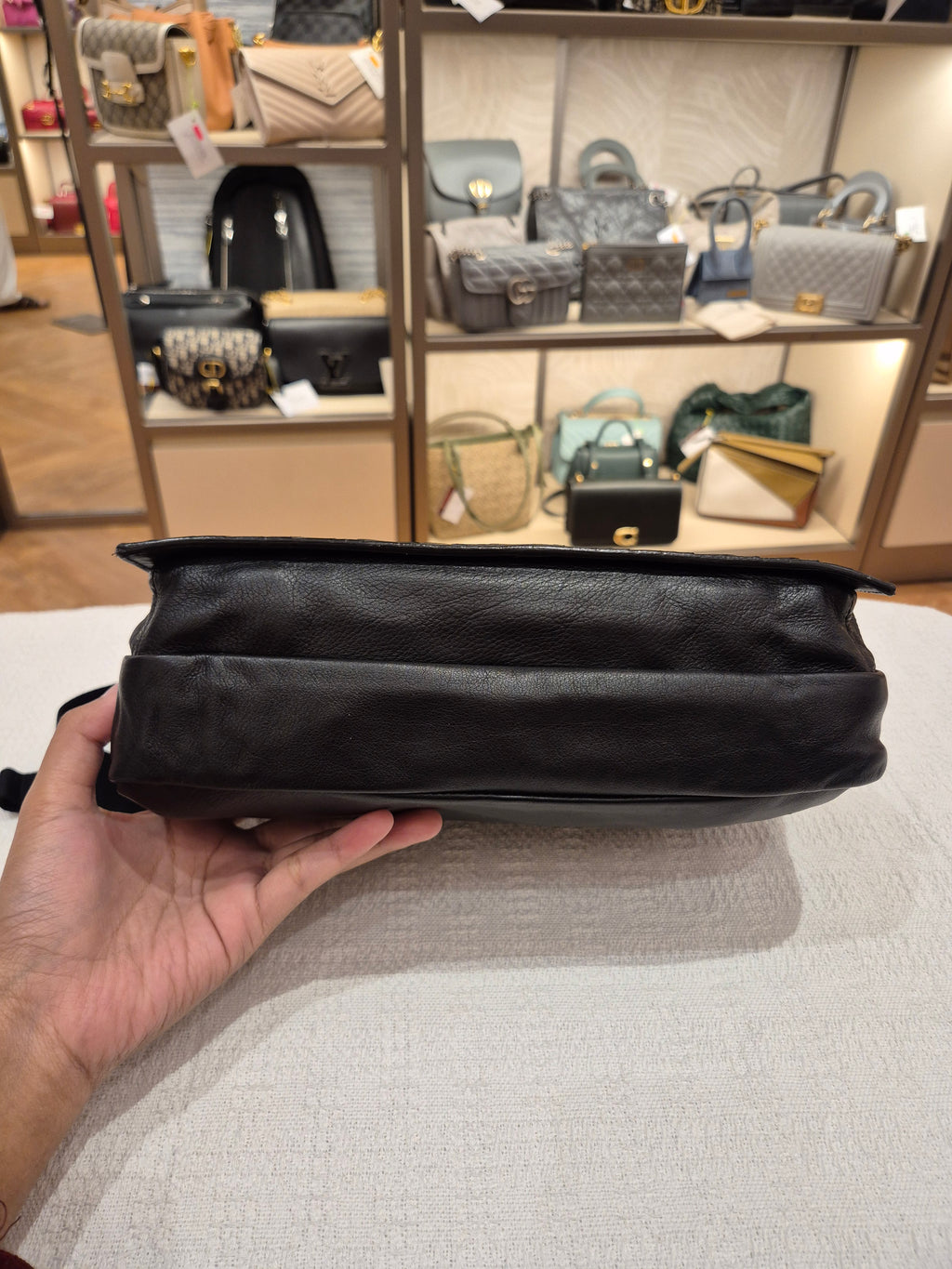 Bottega Veneta Camera Bag Interciato