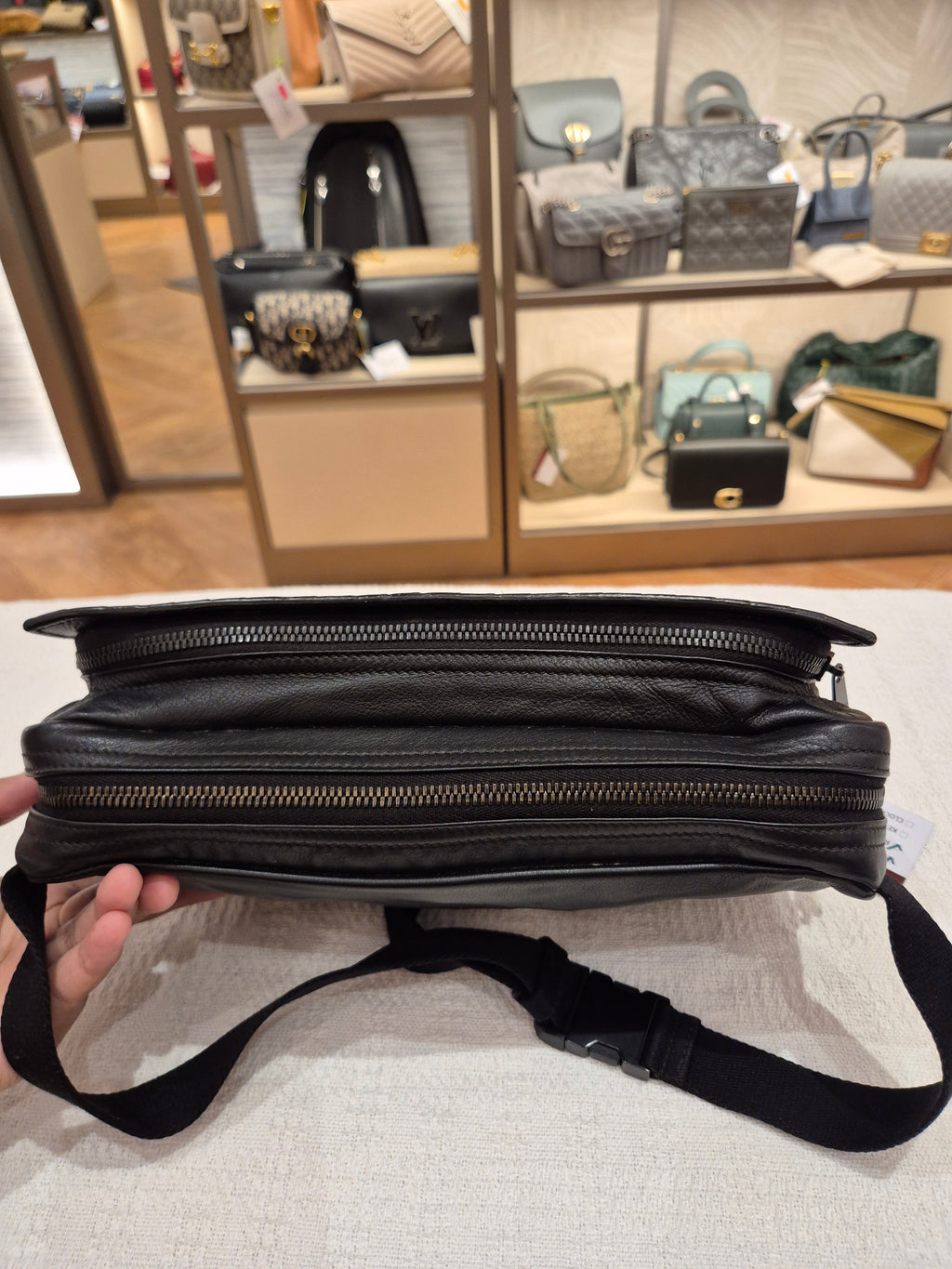 Bottega Veneta Camera Bag Interciato