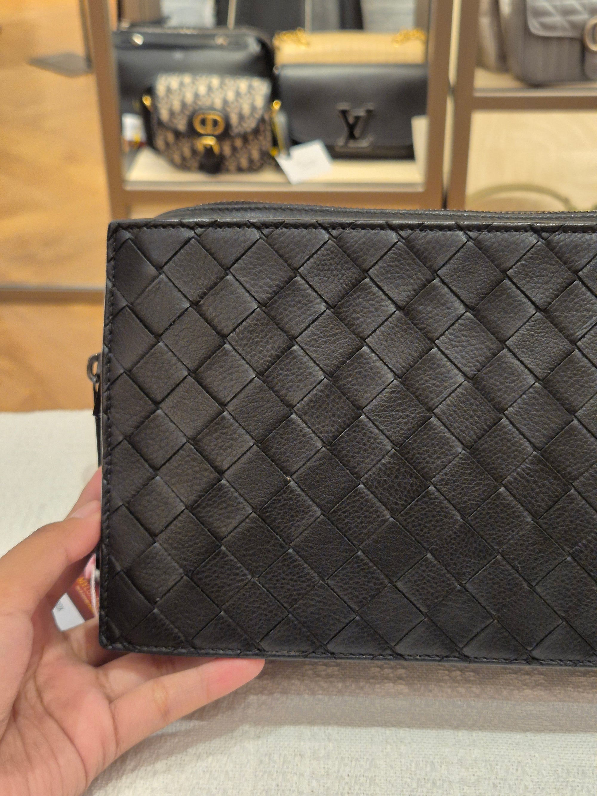 Bottega Veneta Camera Bag Interciato