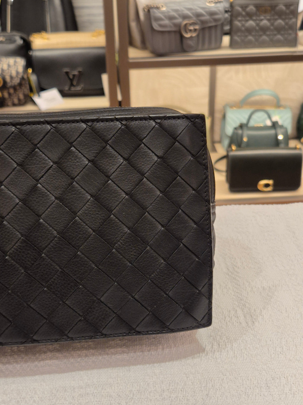 Bottega Veneta Camera Bag Interciato
